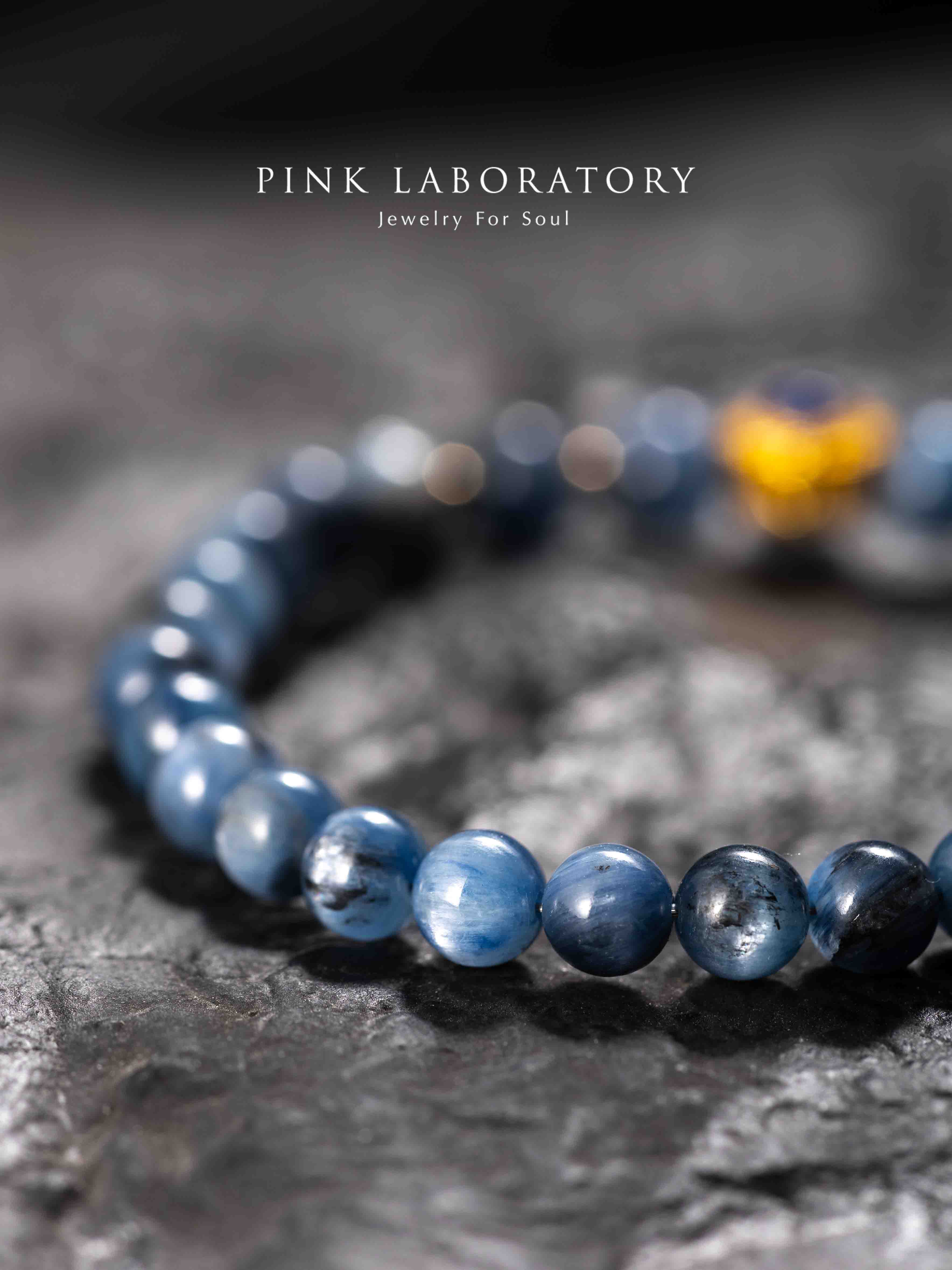 藍晶石青金石純銀鍍金手鍊