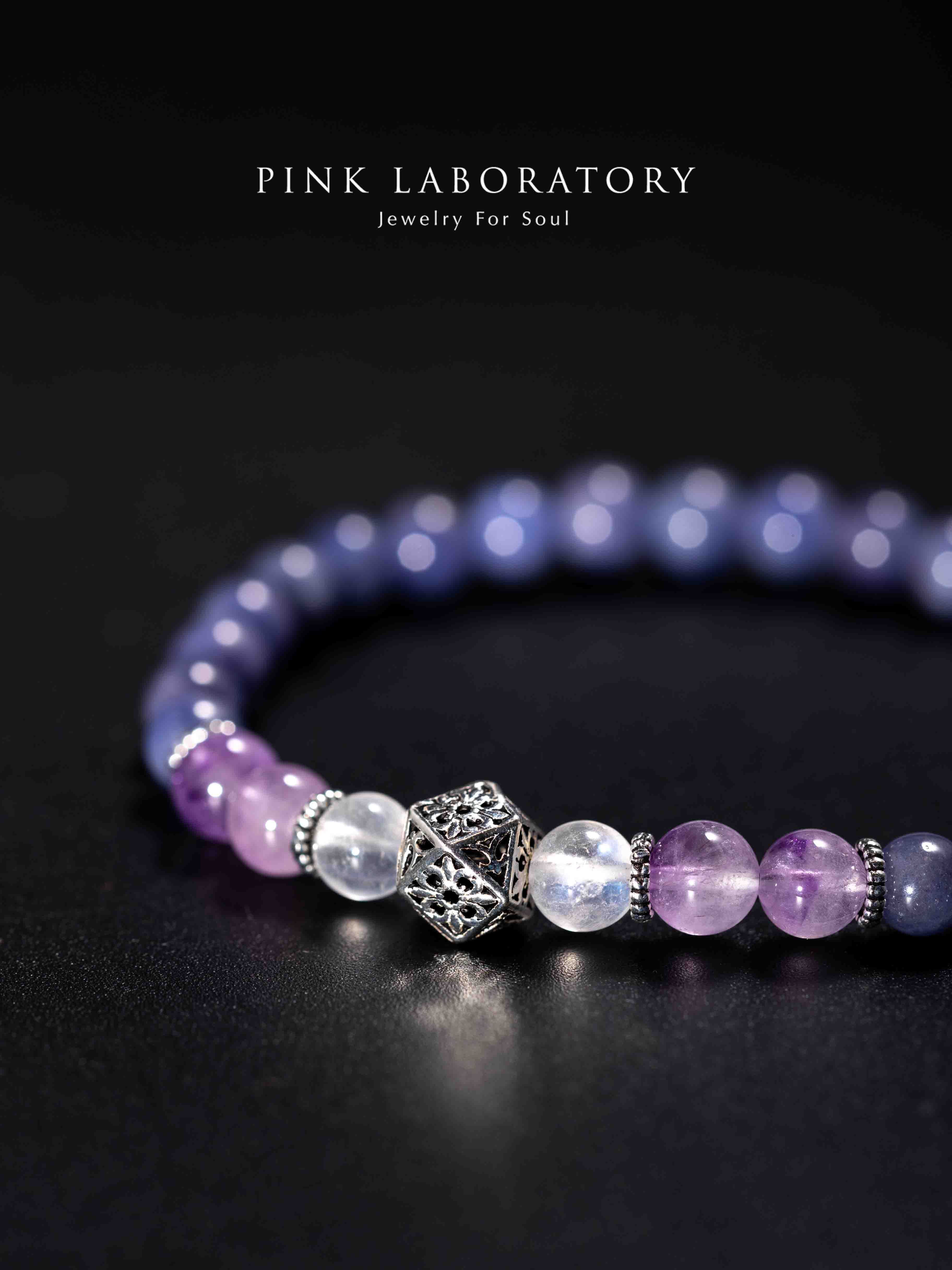 坦桑石薰衣草紫水晶925純銀手鍊