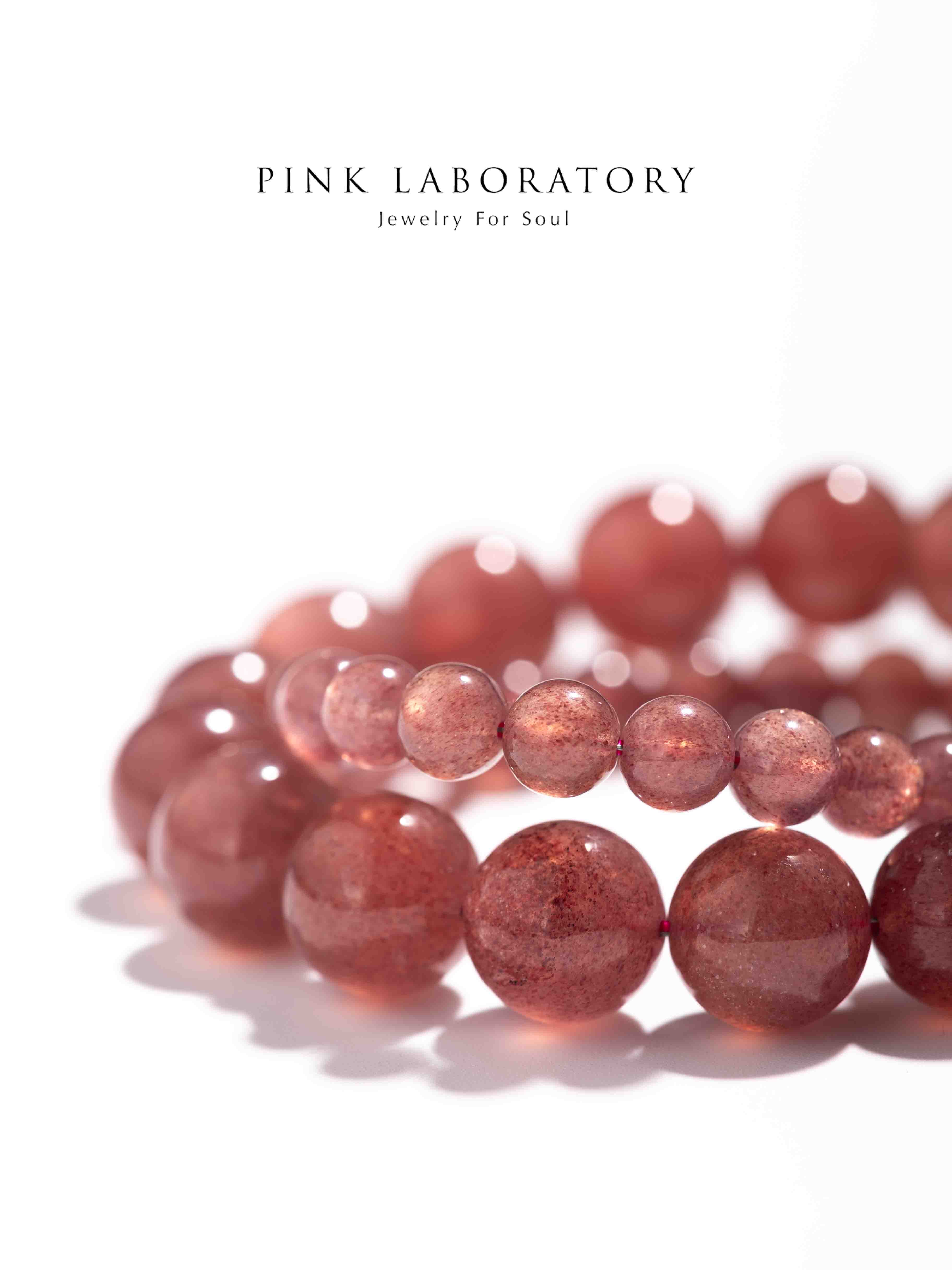 淺粉草莓晶手鍊