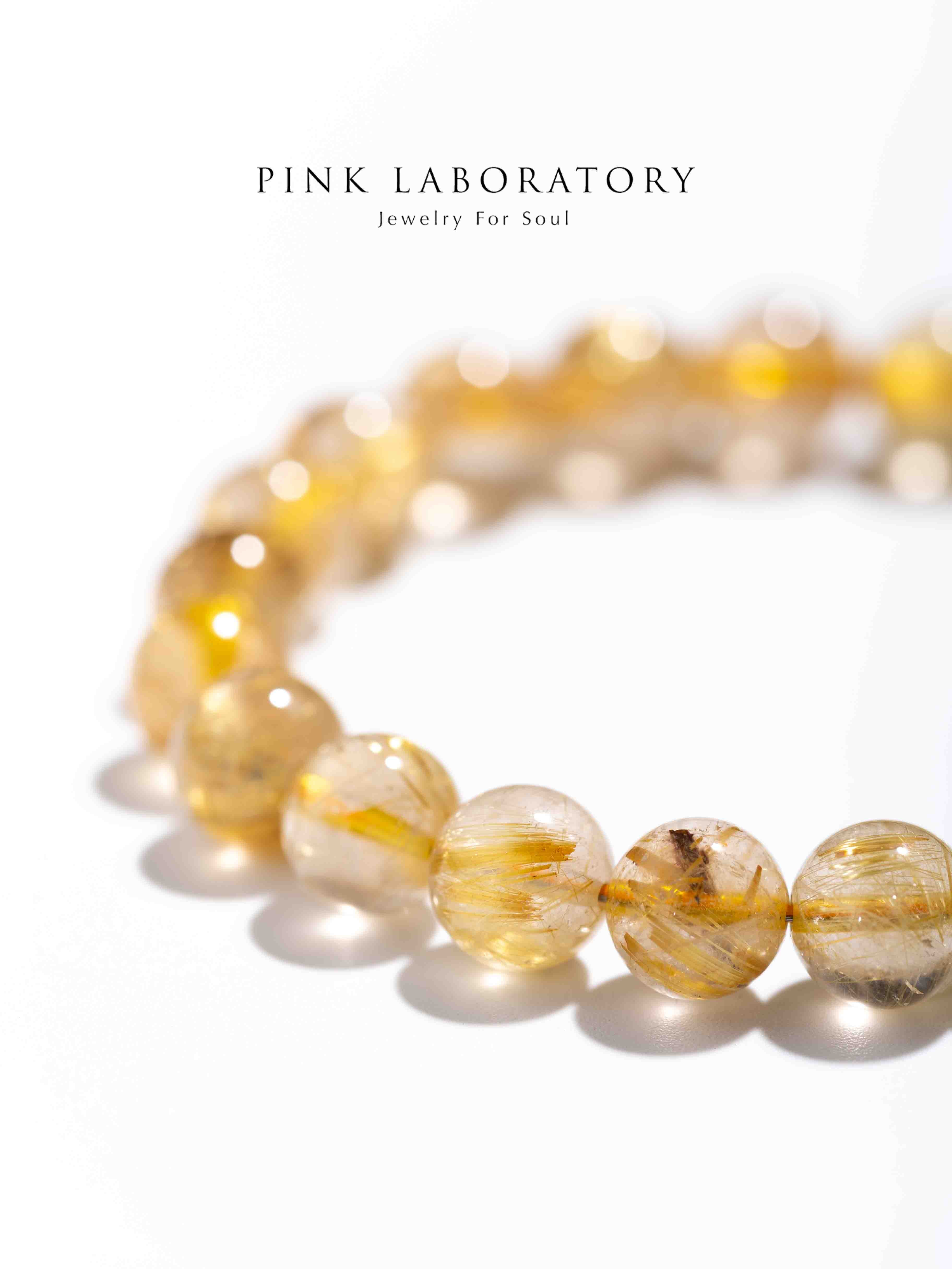 入門級金髮晶手鍊 | 招財運水晶