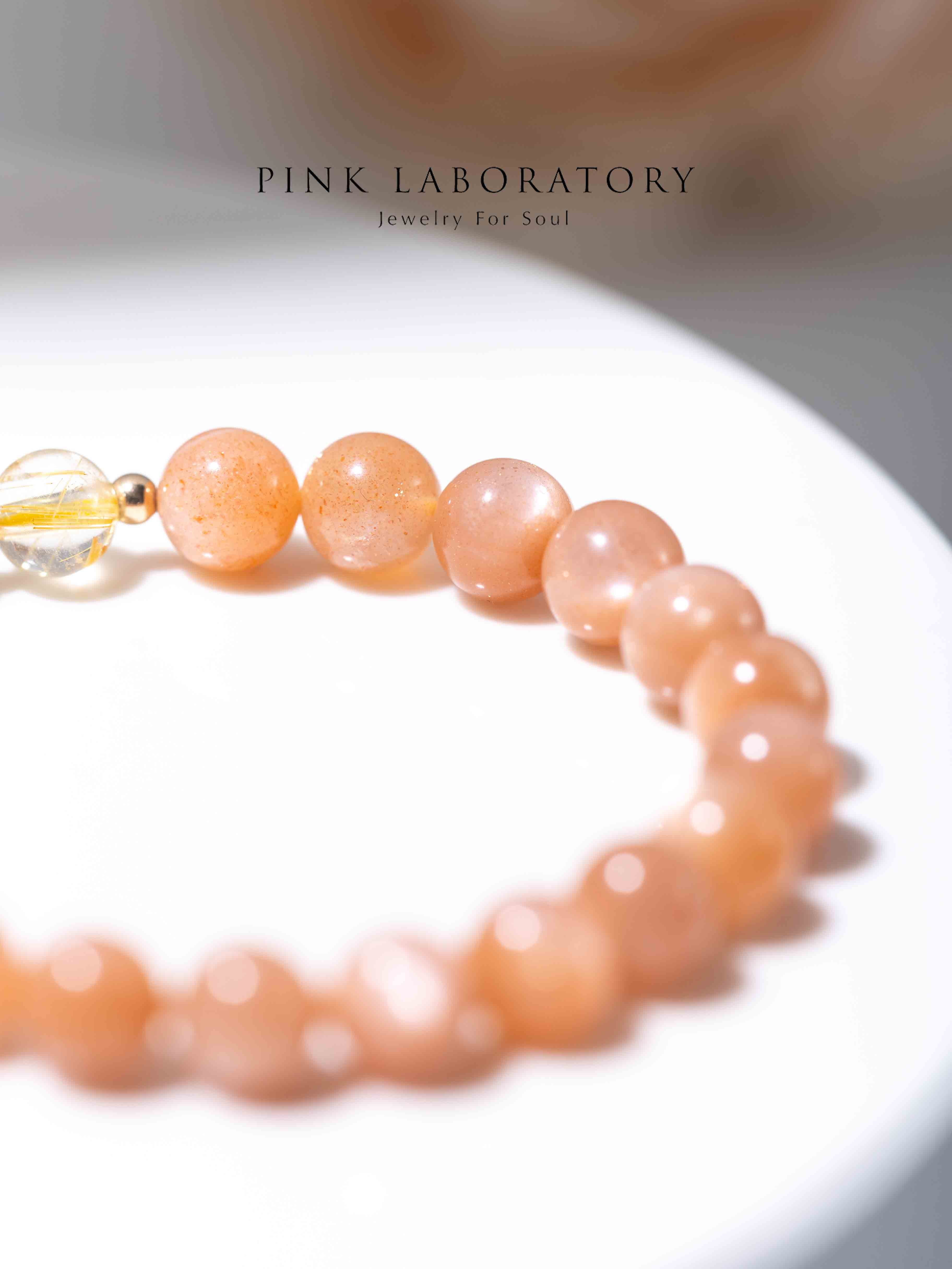 太陽石金鈦晶14KGF手鍊