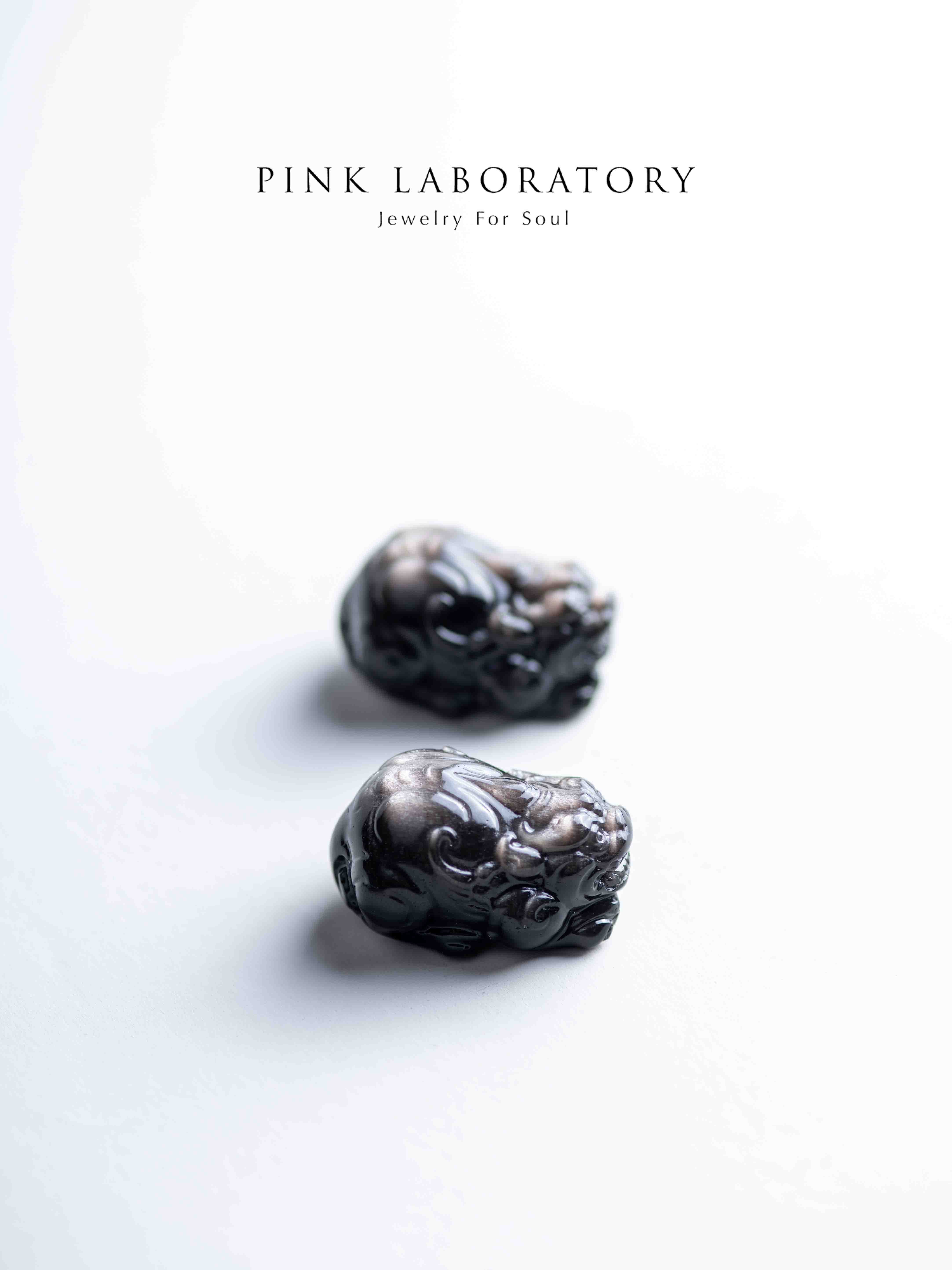 銀曜石招財小貔貅|招財防小人水晶擺件