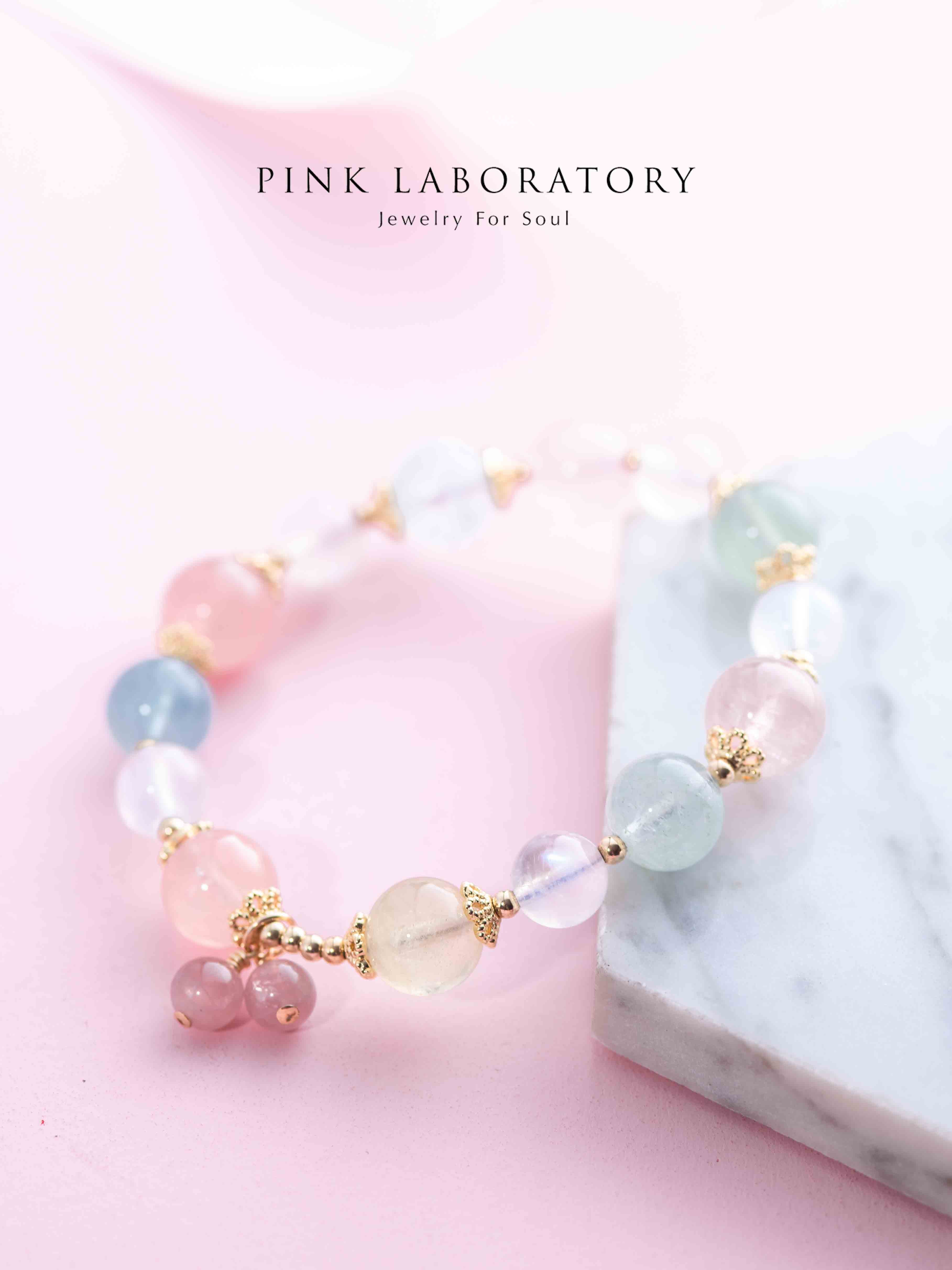 摩根石月光石鍍金手鍊