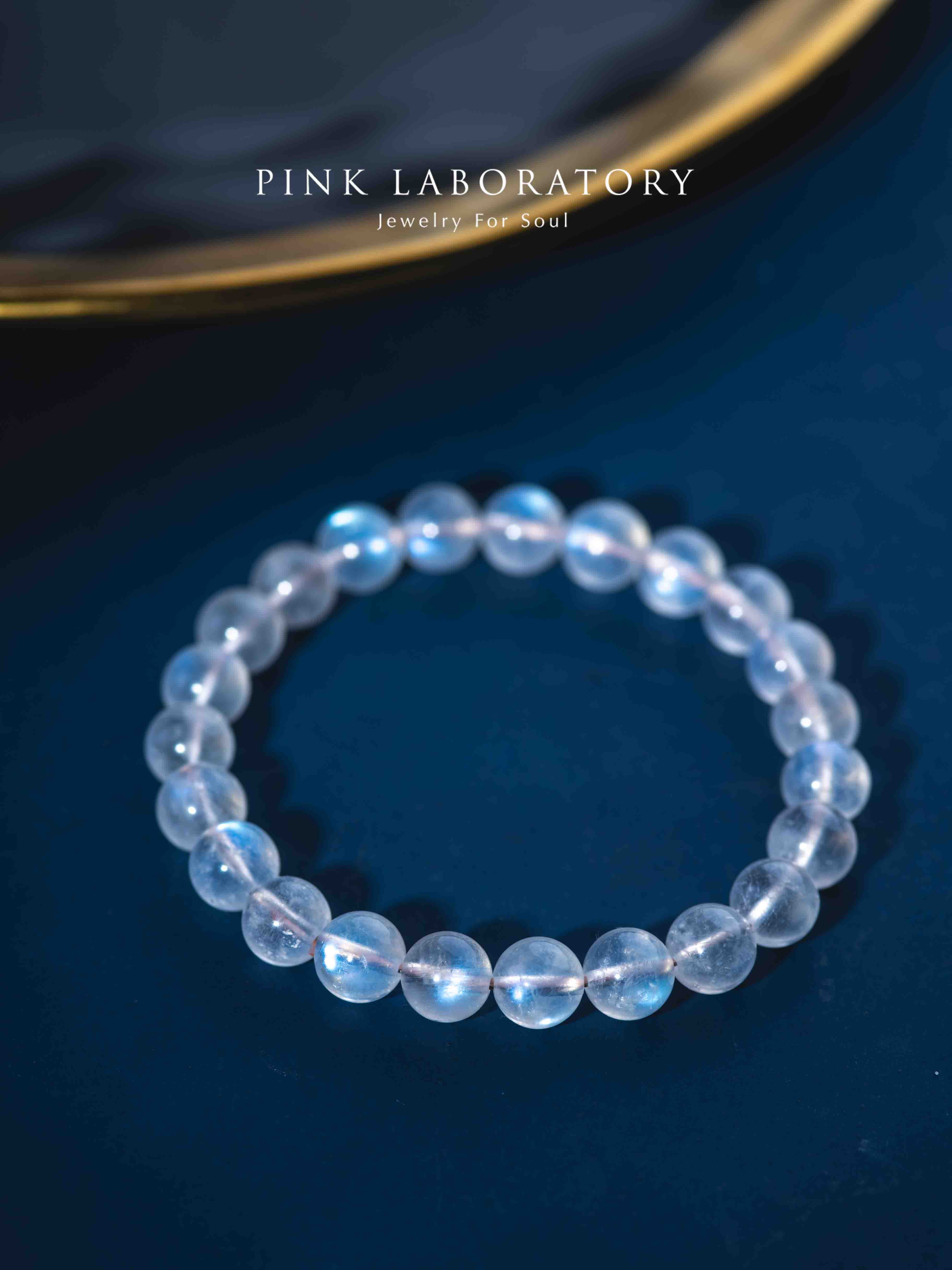 藍光奶油月光石手鍊