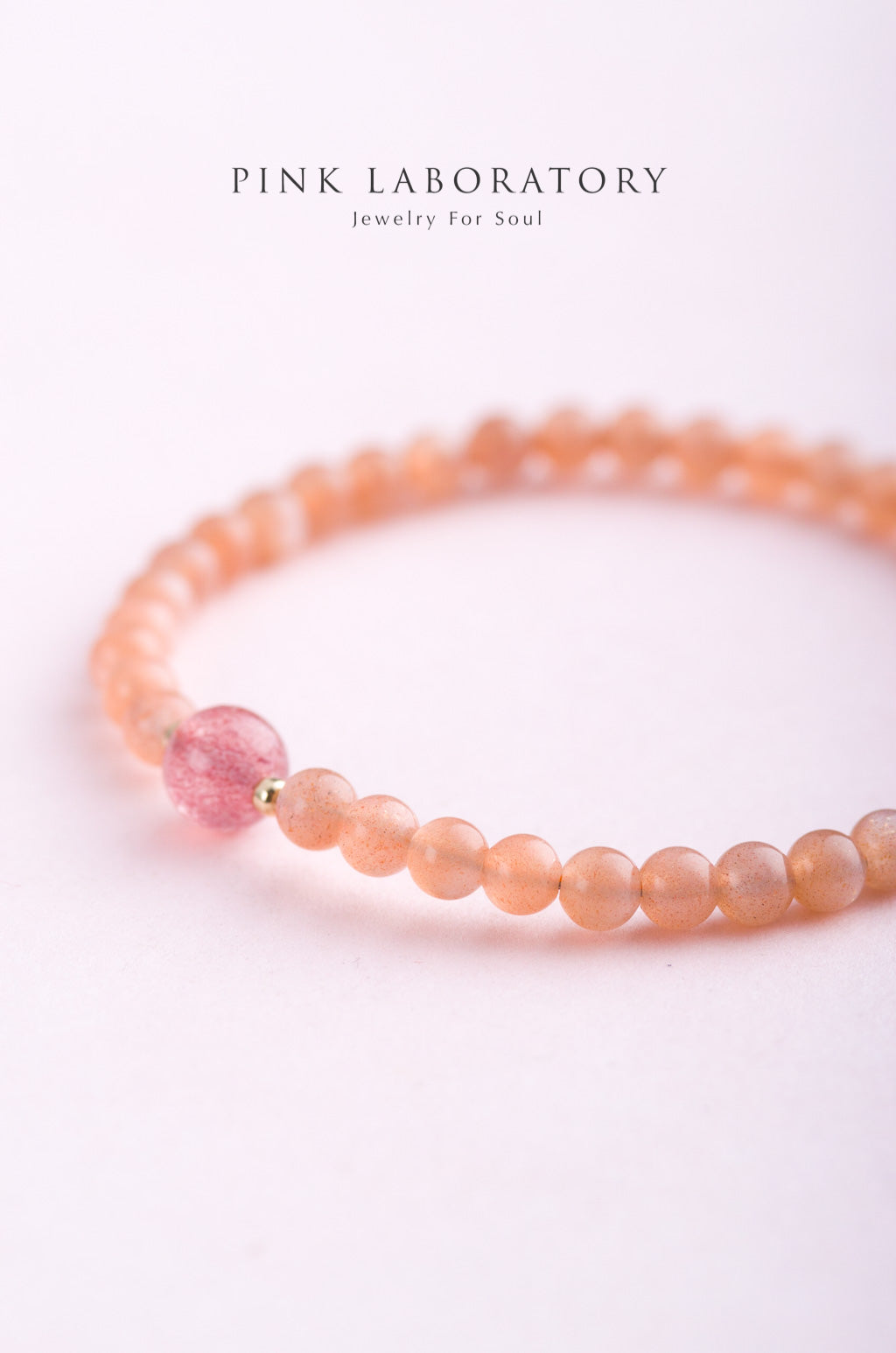 太陽石草莓晶14KGF手鏈