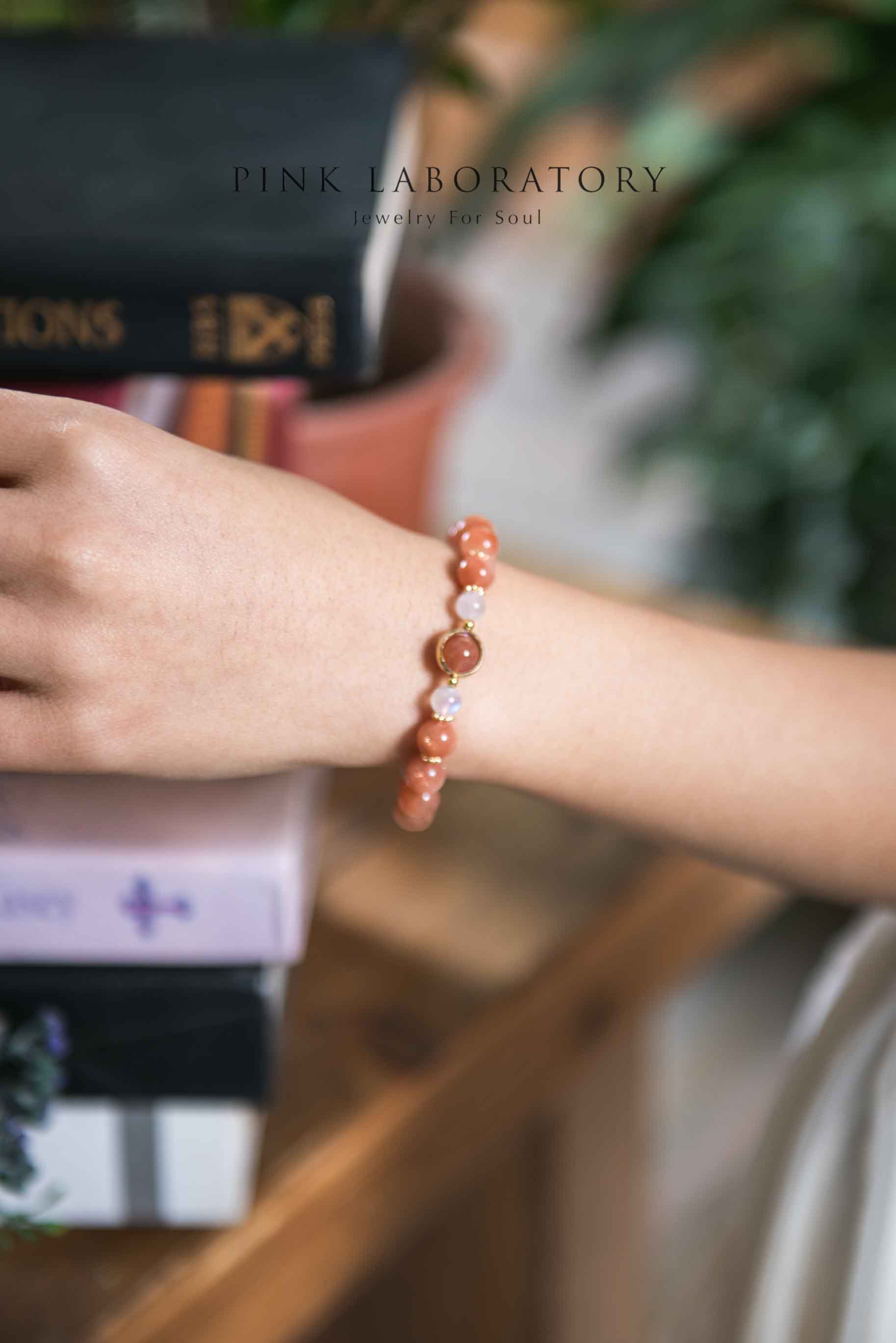 向日葵  |  太陽石月光石手鍊