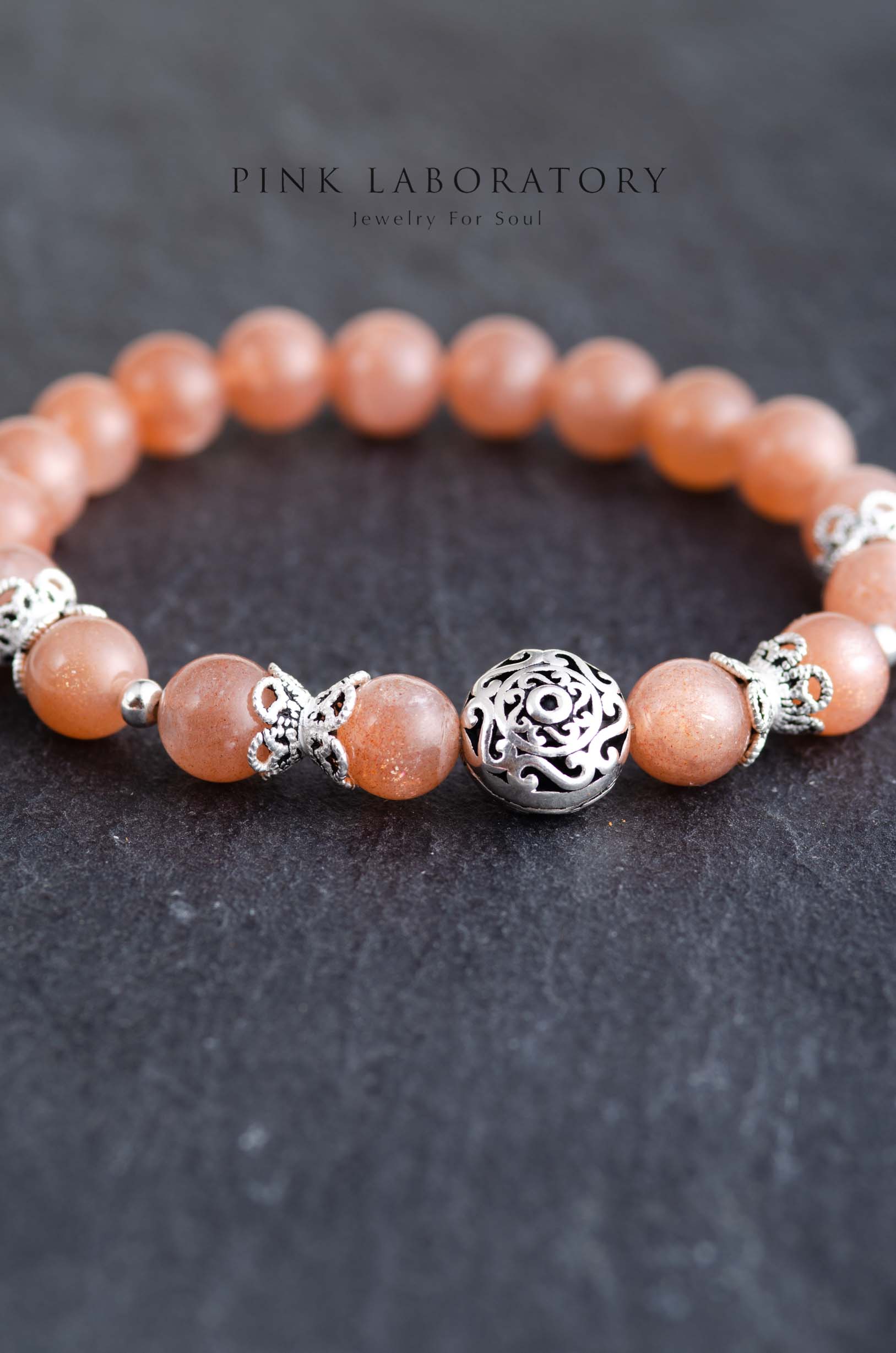 金沙太陽石手鍊 | 925純銀 | 泰銀