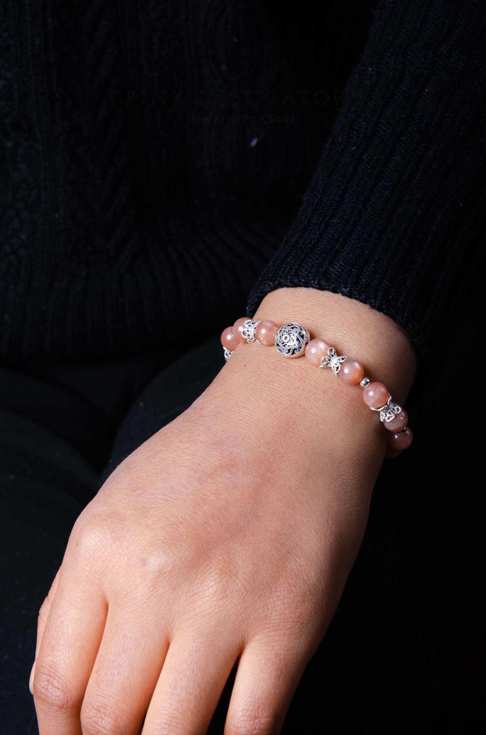 金沙太陽石手鍊 | 925純銀 | 泰銀