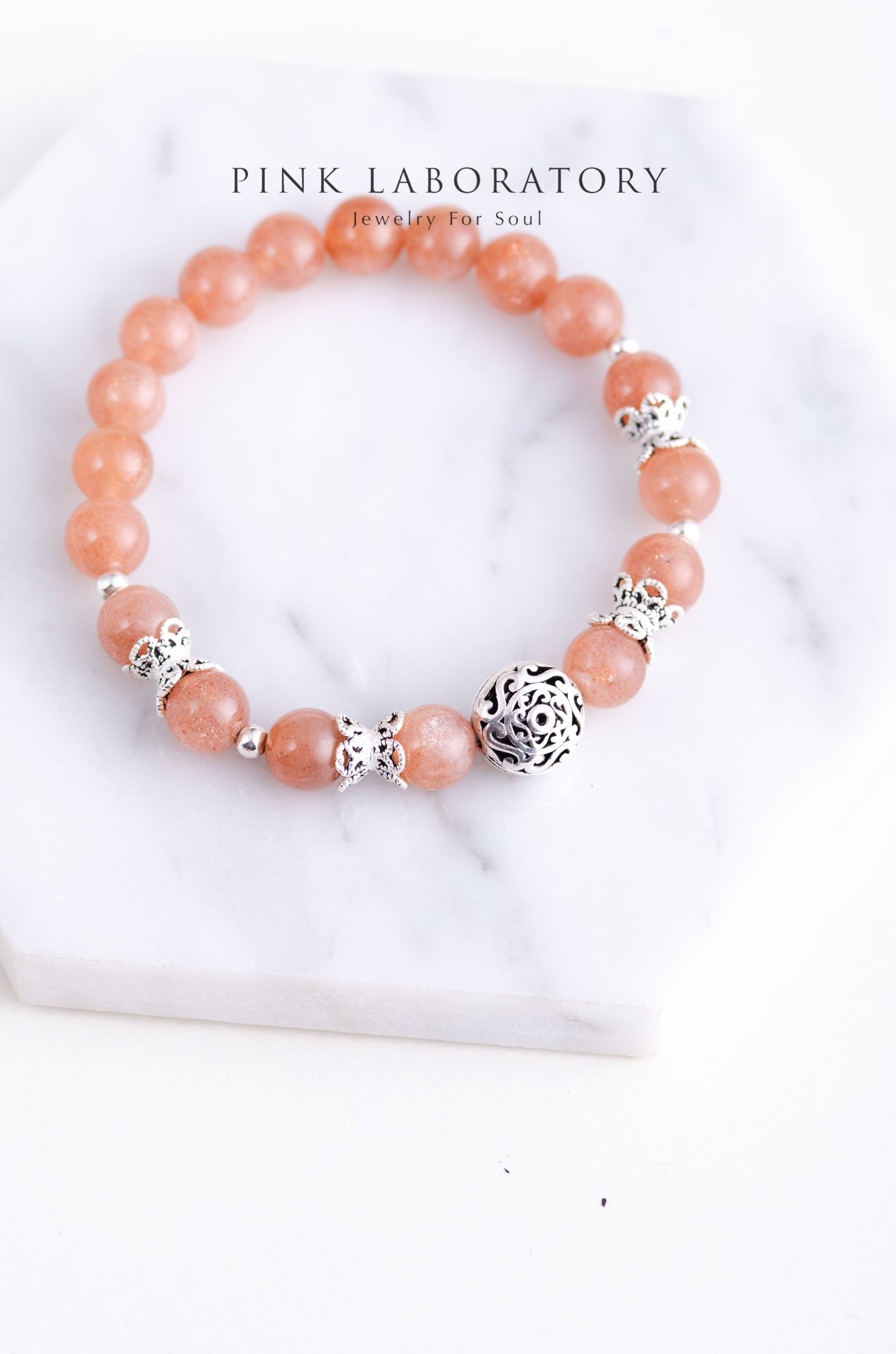 金沙太陽石手鍊 | 925純銀 | 泰銀