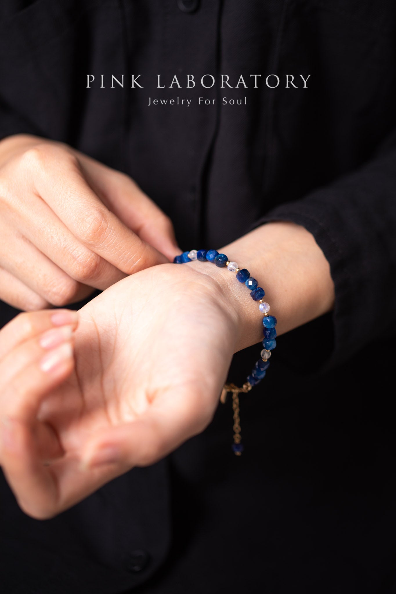 藍晶石月光石手鍊