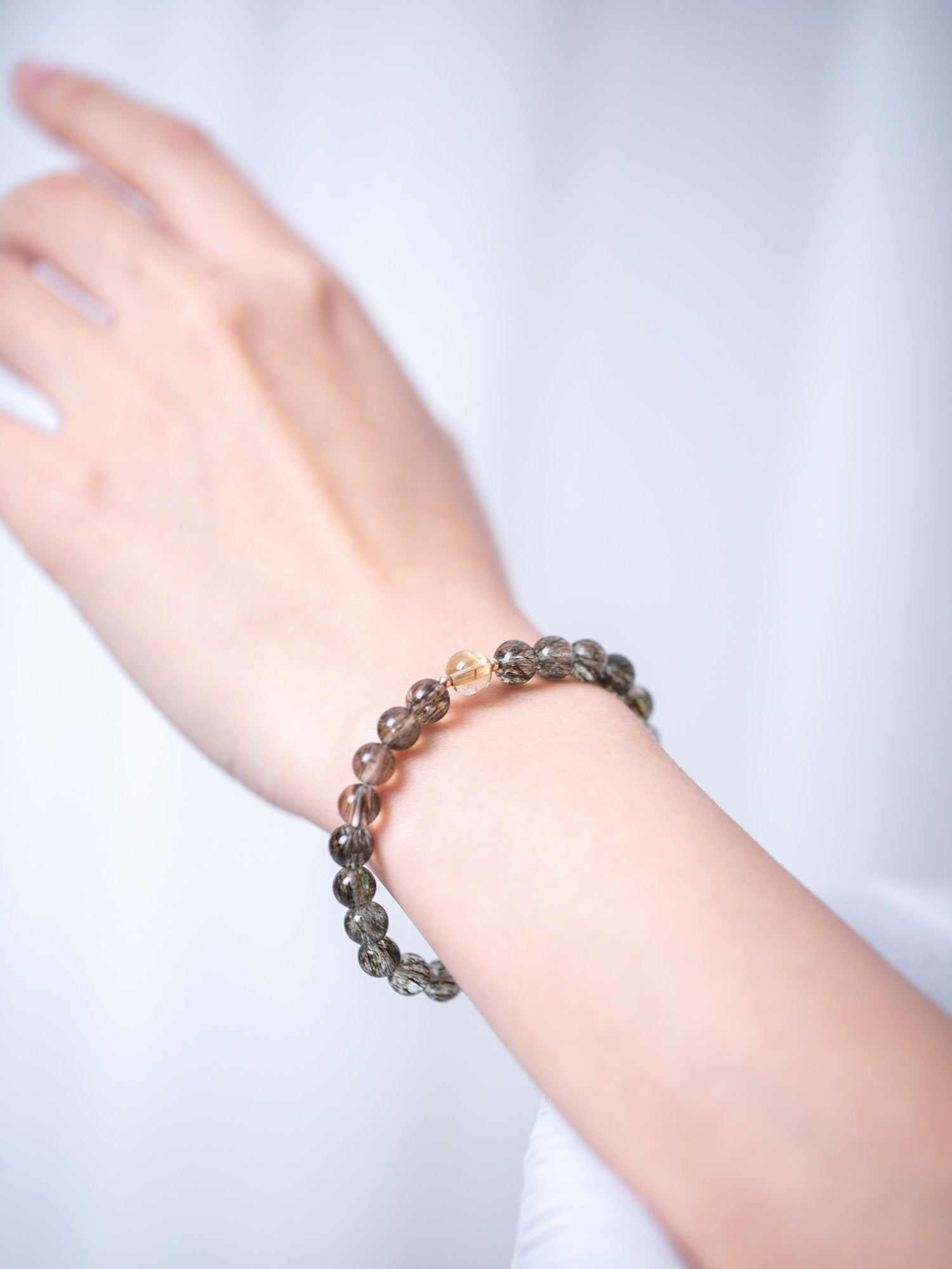 綠碧髮晶 金髮晶手鍊