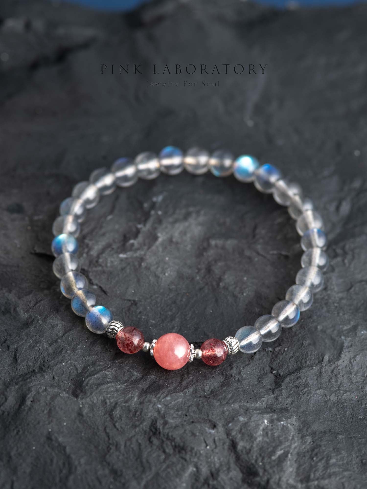 拉長石草莓晶手鍊