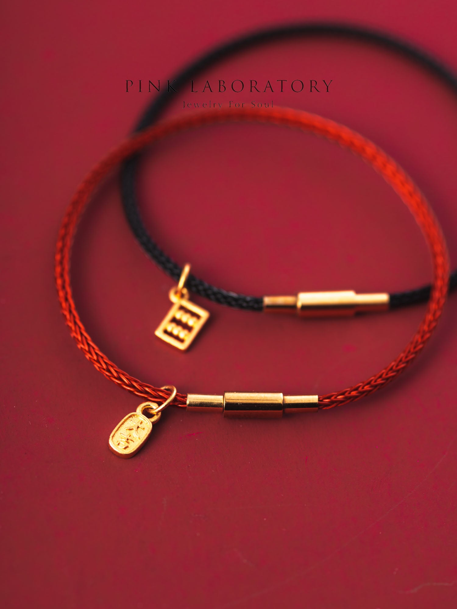 化太歲紅繩金飾極細手鍊 | 本命年吊飾