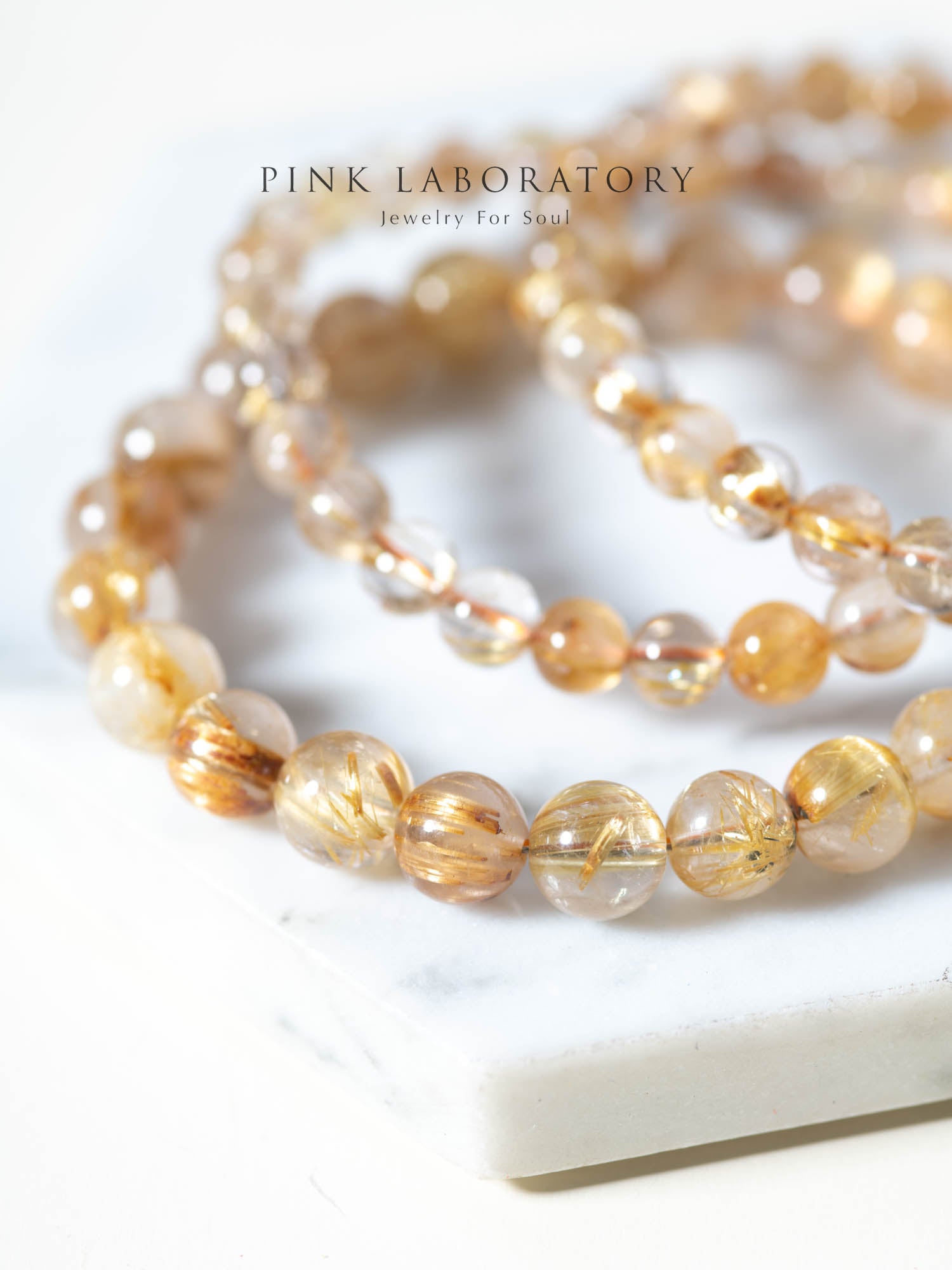 【微瑕疵福利品】5A金髮晶6mm 8mm手鍊