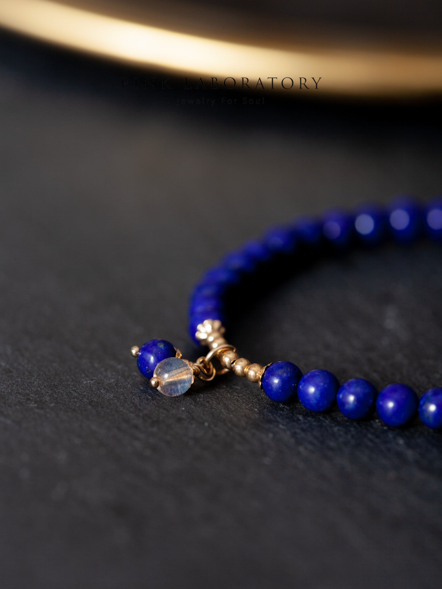 青金石拉長石14K包金手鍊