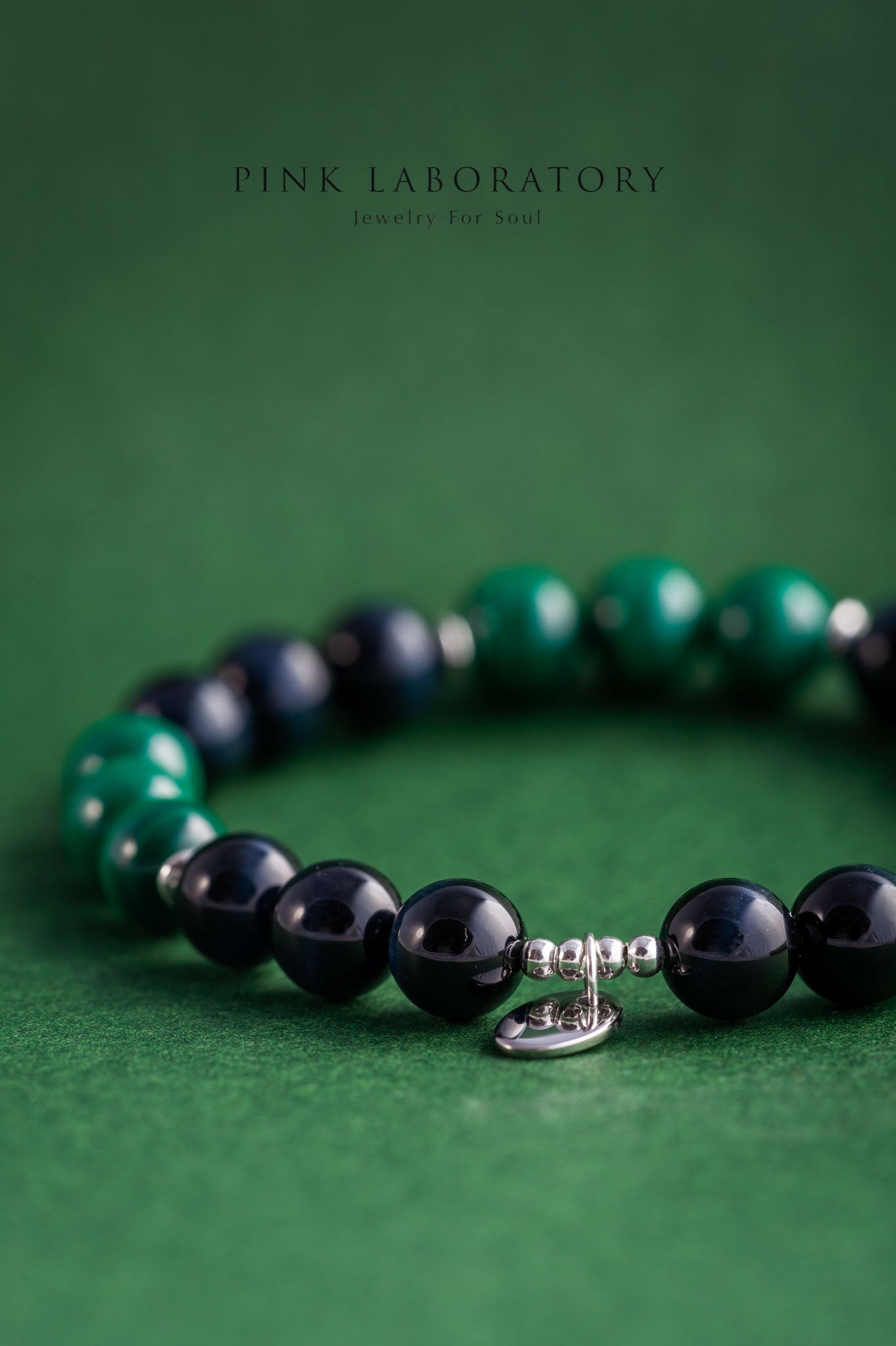 孔雀石藍虎眼石手鍊