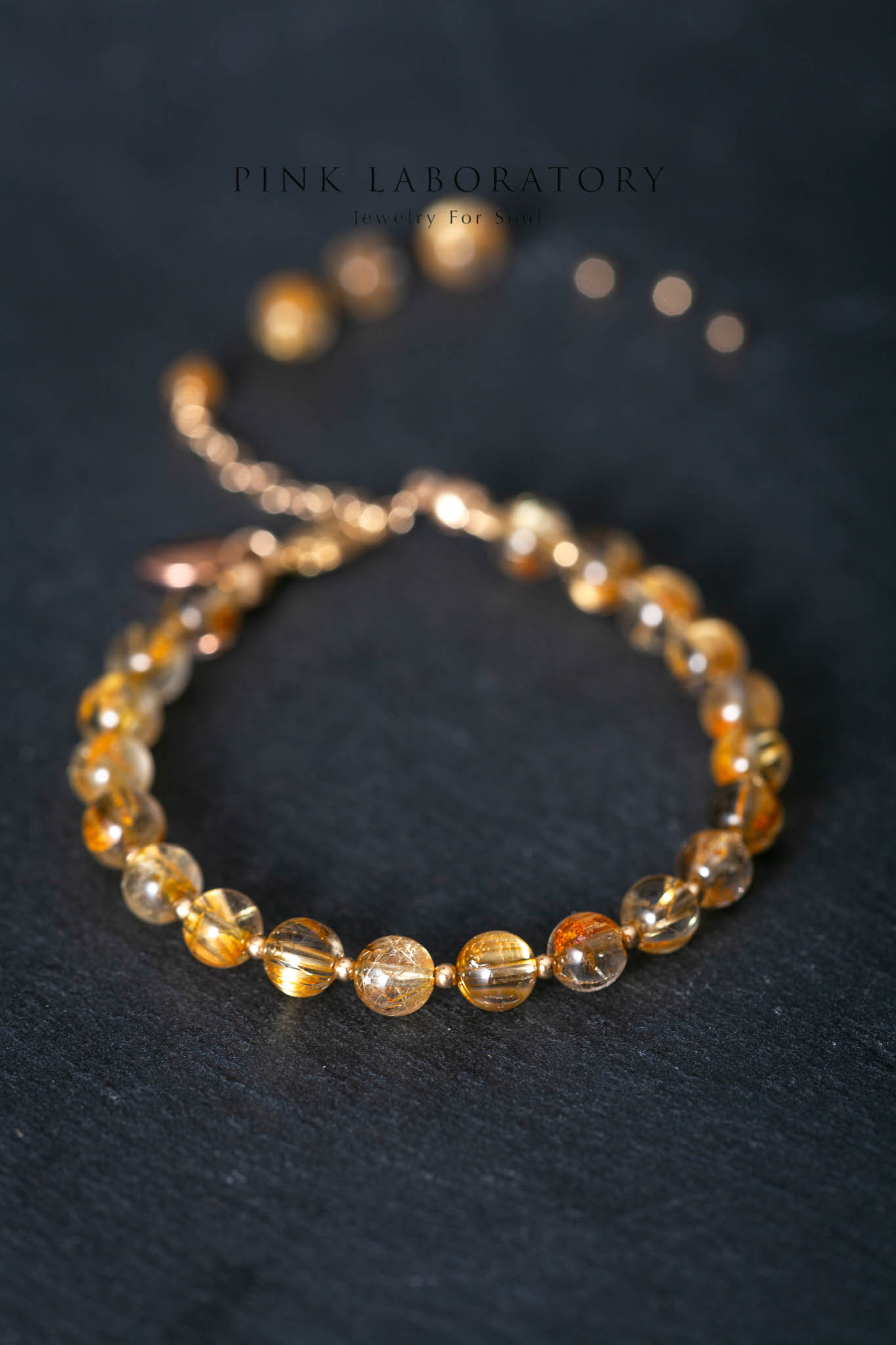 金鈦晶14KGF招財手鍊 | 超高質茂密髮絲 5A