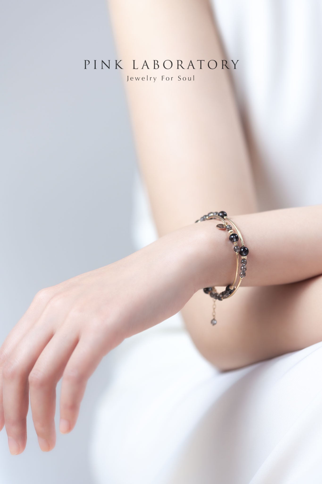 黑髮晶防小人手鍊