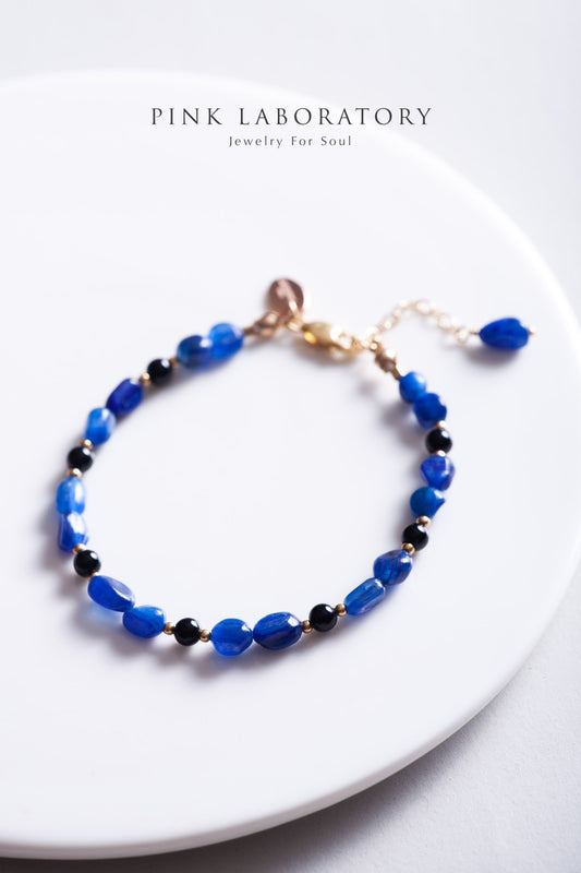 藍晶石黑曜石手鍊