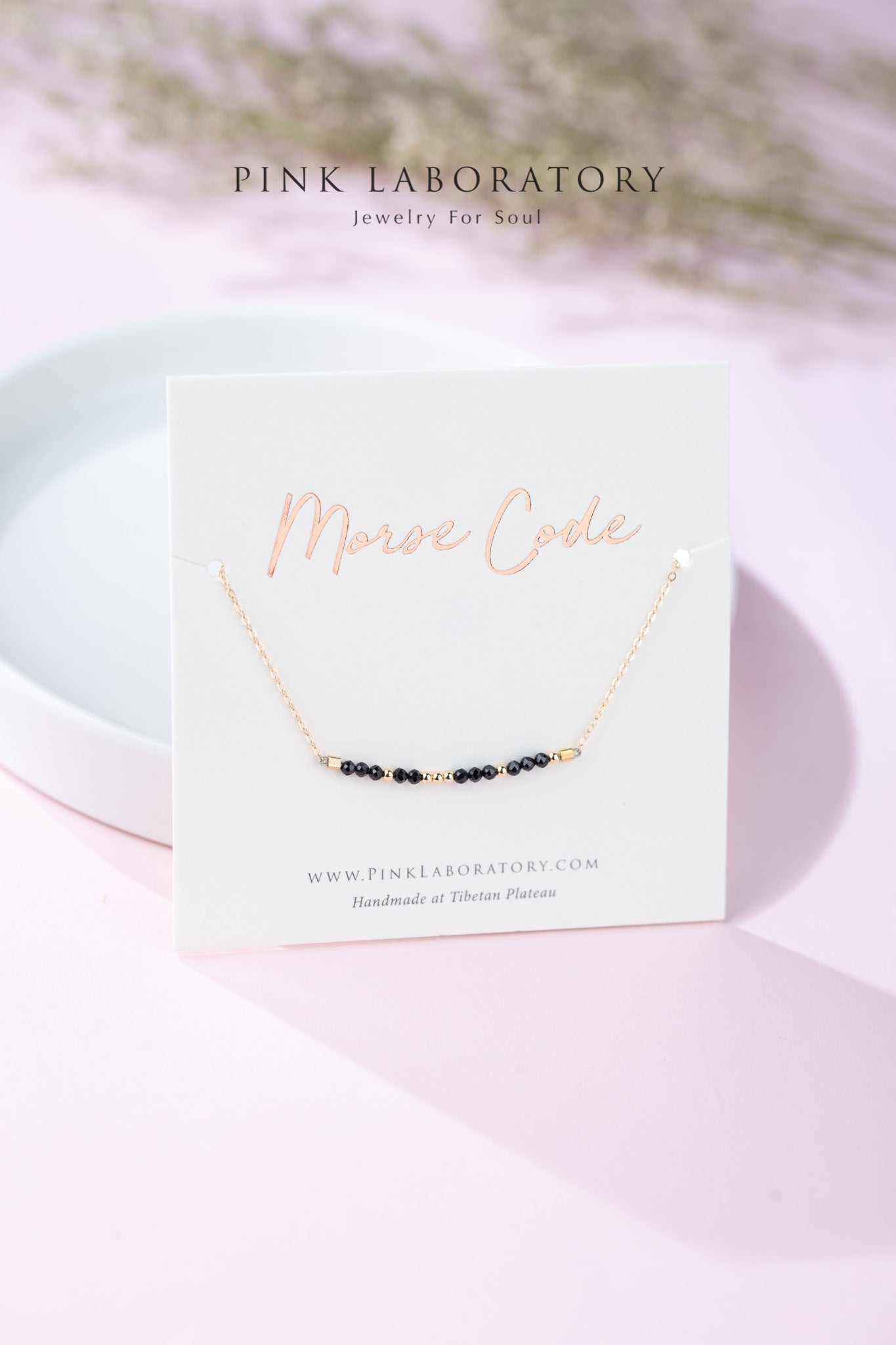 尖晶石手鍊 | 摩斯密碼客製字母