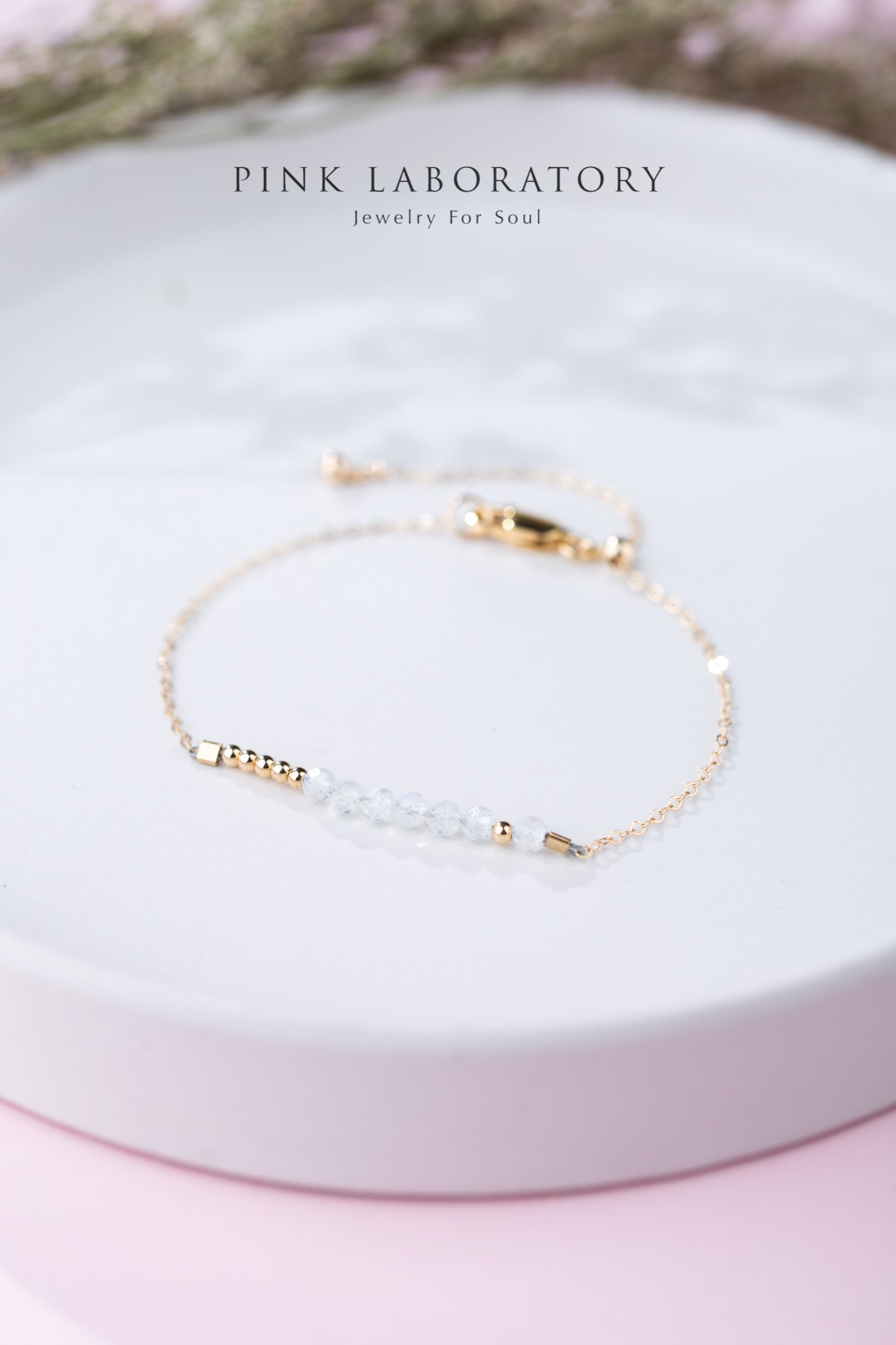 月光石手鍊 | 摩斯密碼客製字母