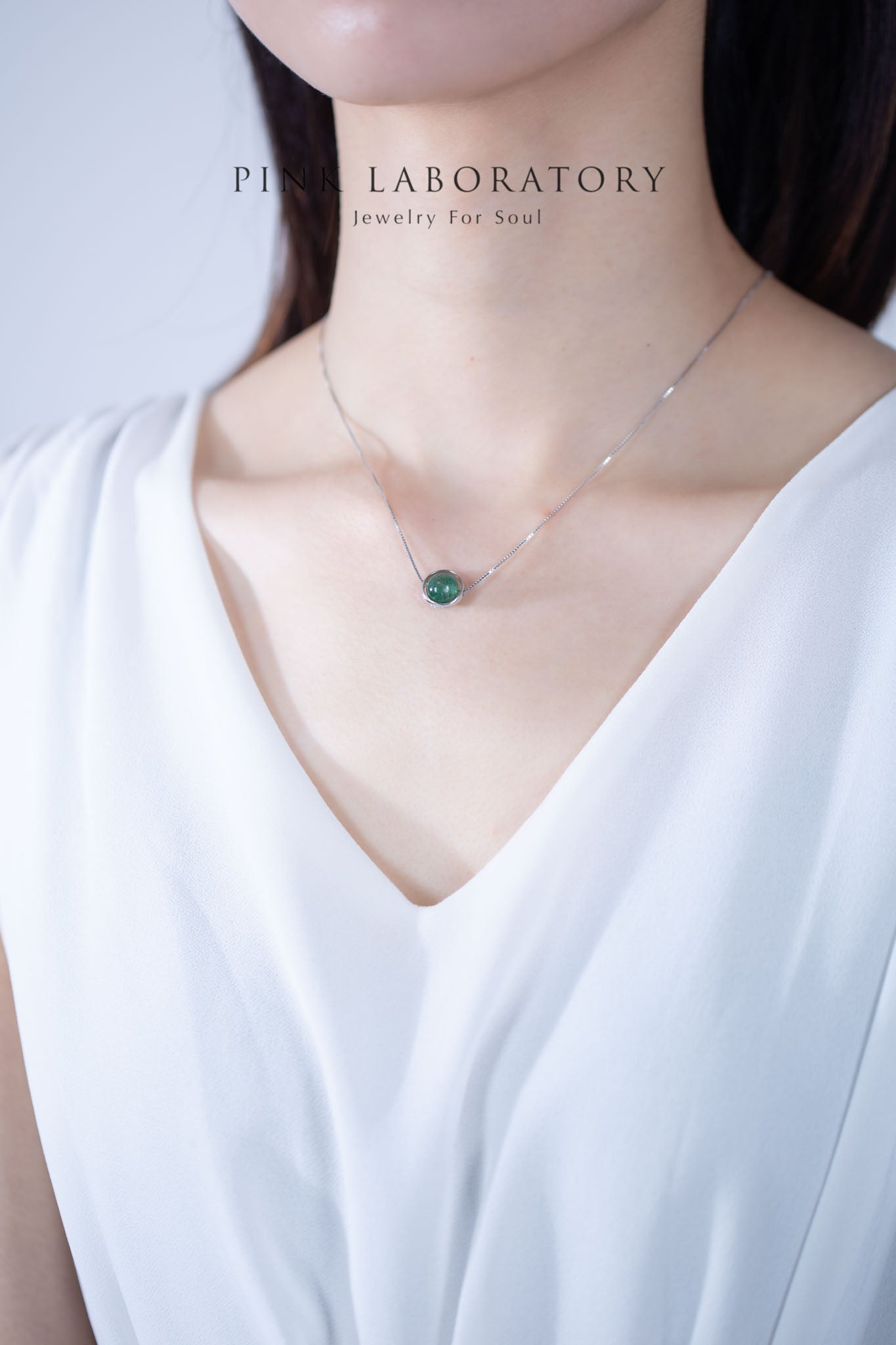 綠草莓晶925純銀項鍊