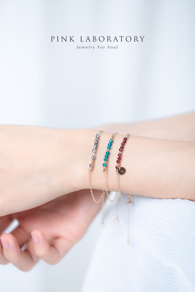 黑髮晶摩斯密碼手鍊 | 摩斯密碼客製字母