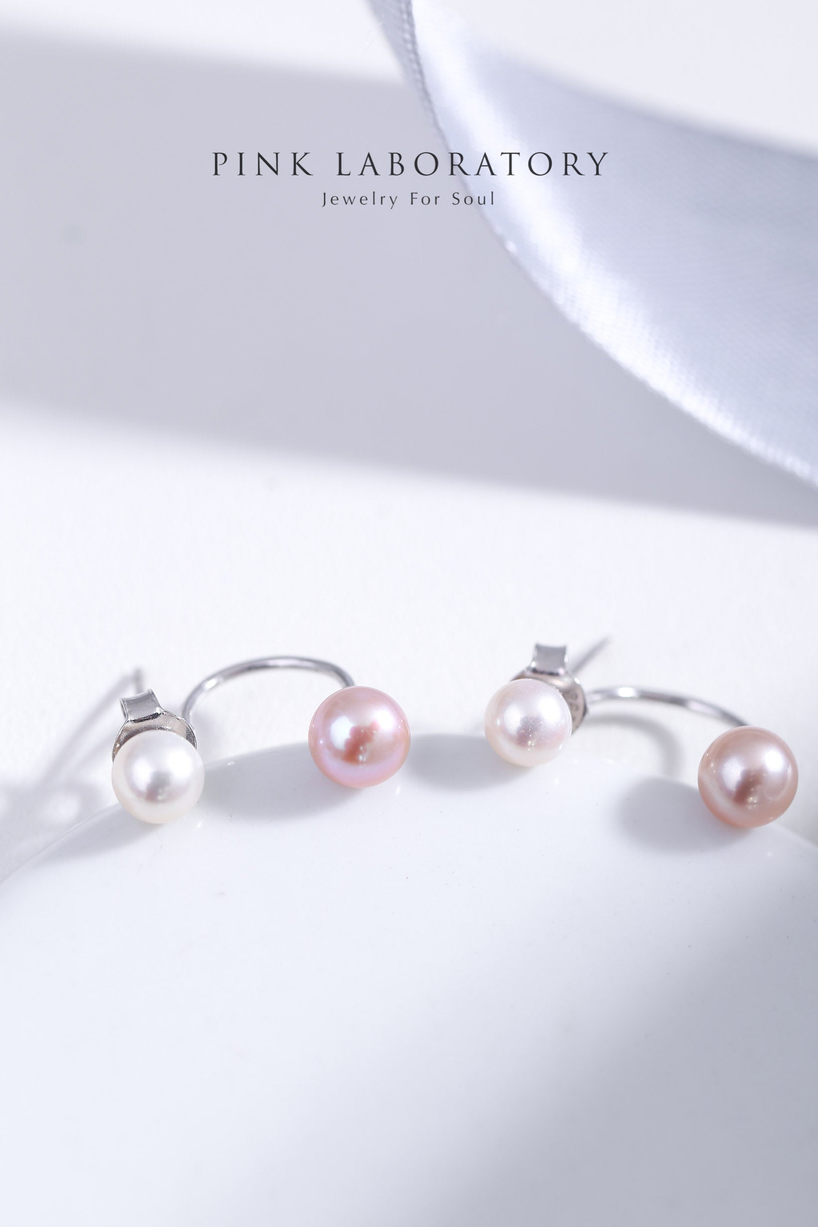 天然淡水珍珠925純銀精鍍亮澤白金耳環