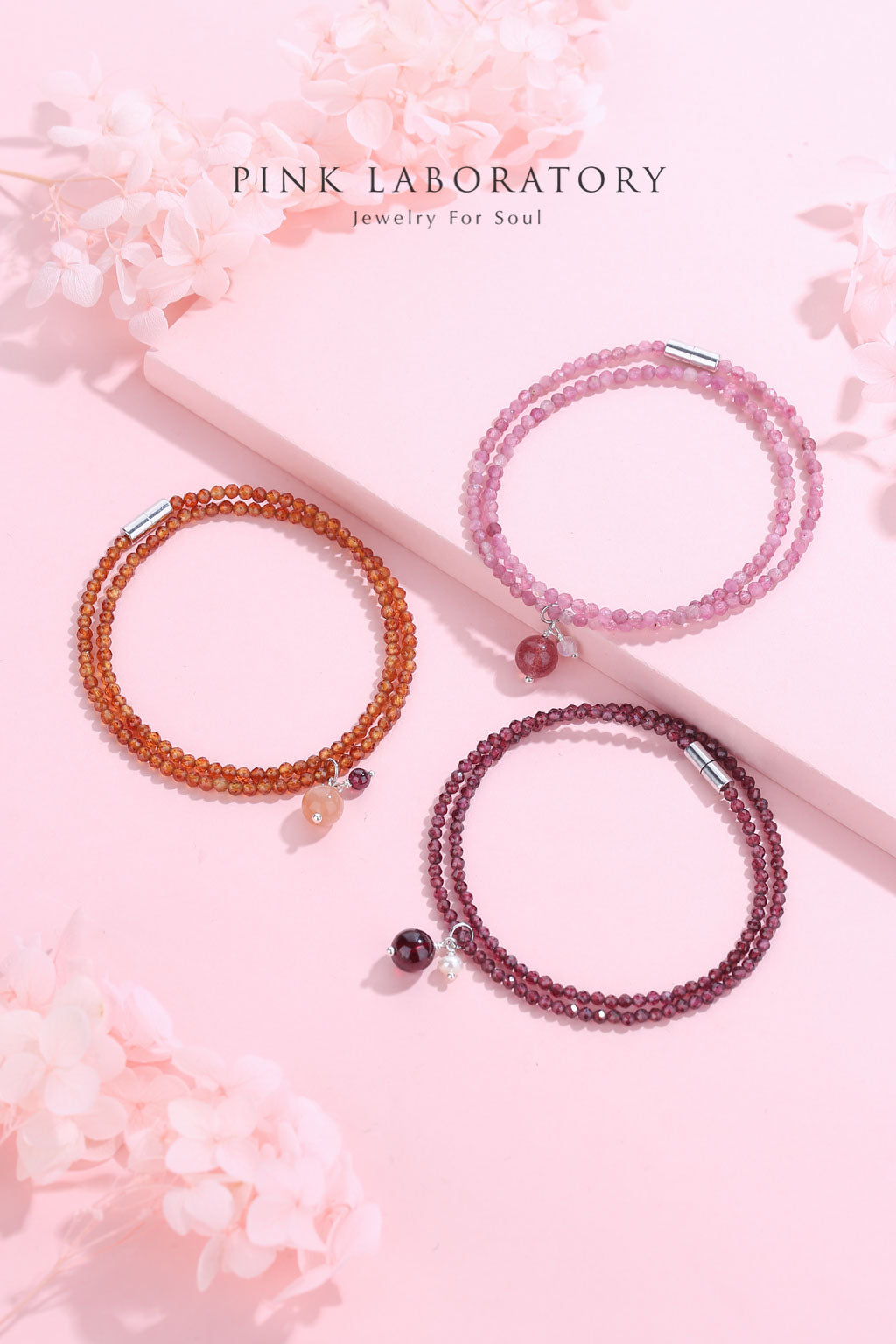 橙石榴石太陽石925純銀項鍊