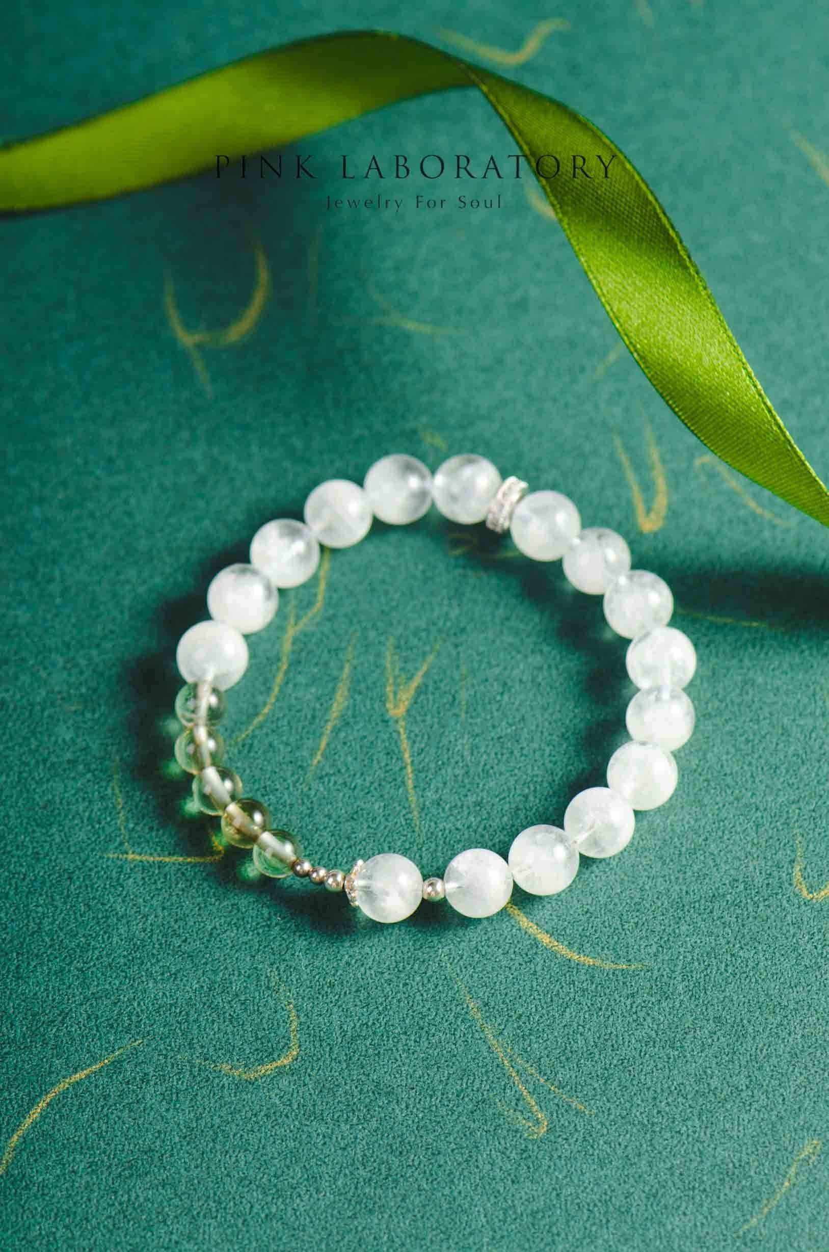 淨化 | 白幽靈黃水晶手鍊 - Pink Laboratory