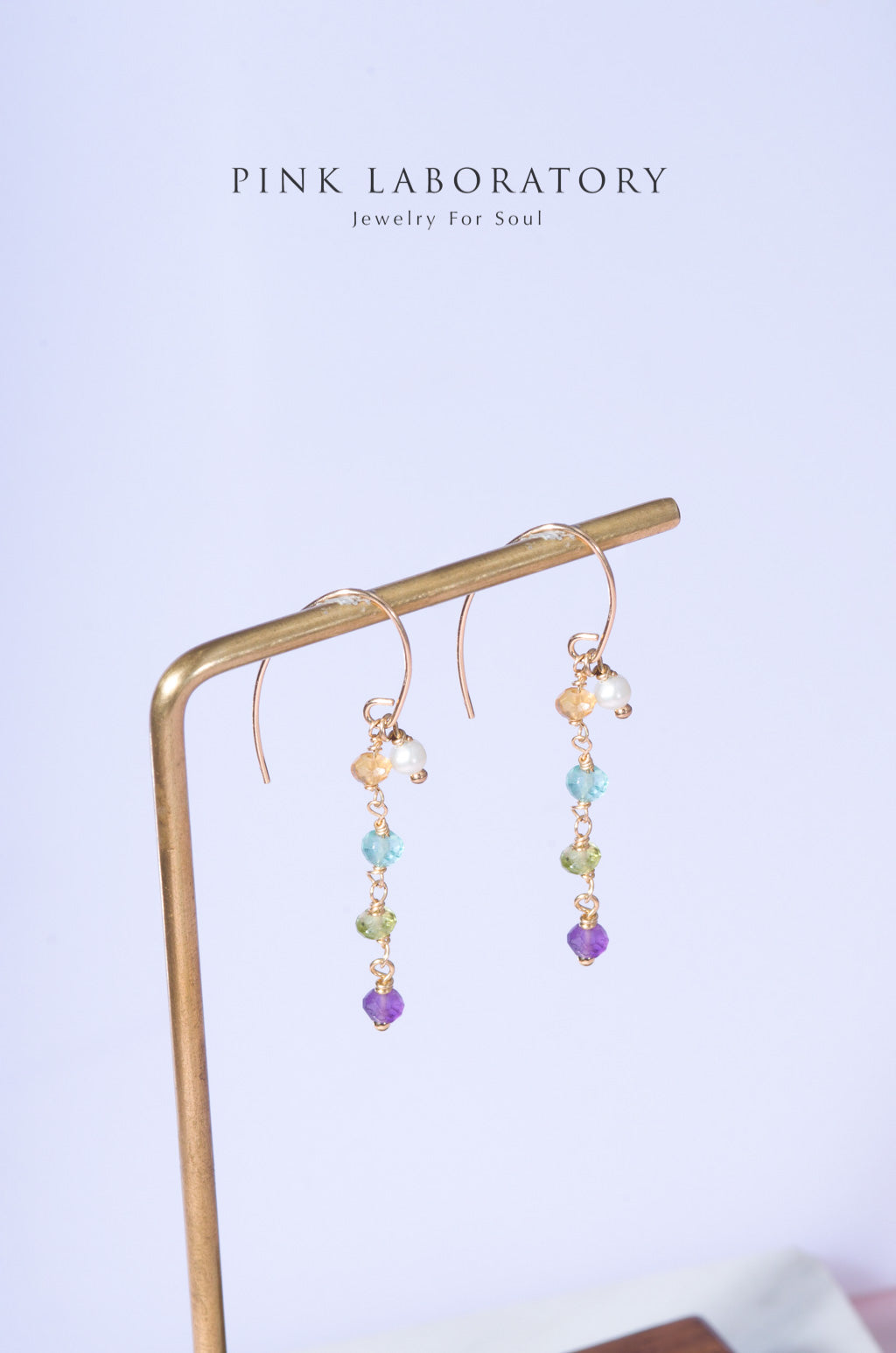 碧璽淡水珍珠14KGF耳環