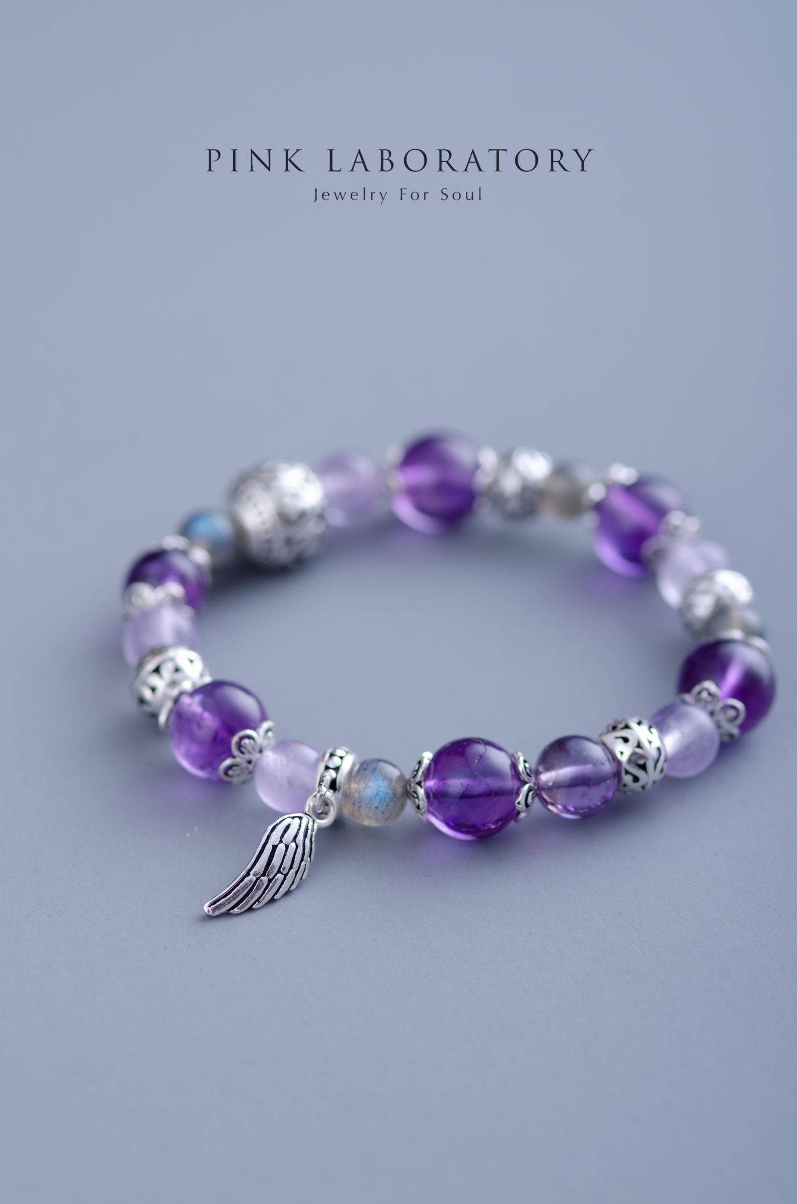 紫水晶 10mm手鍊 | 925純銀