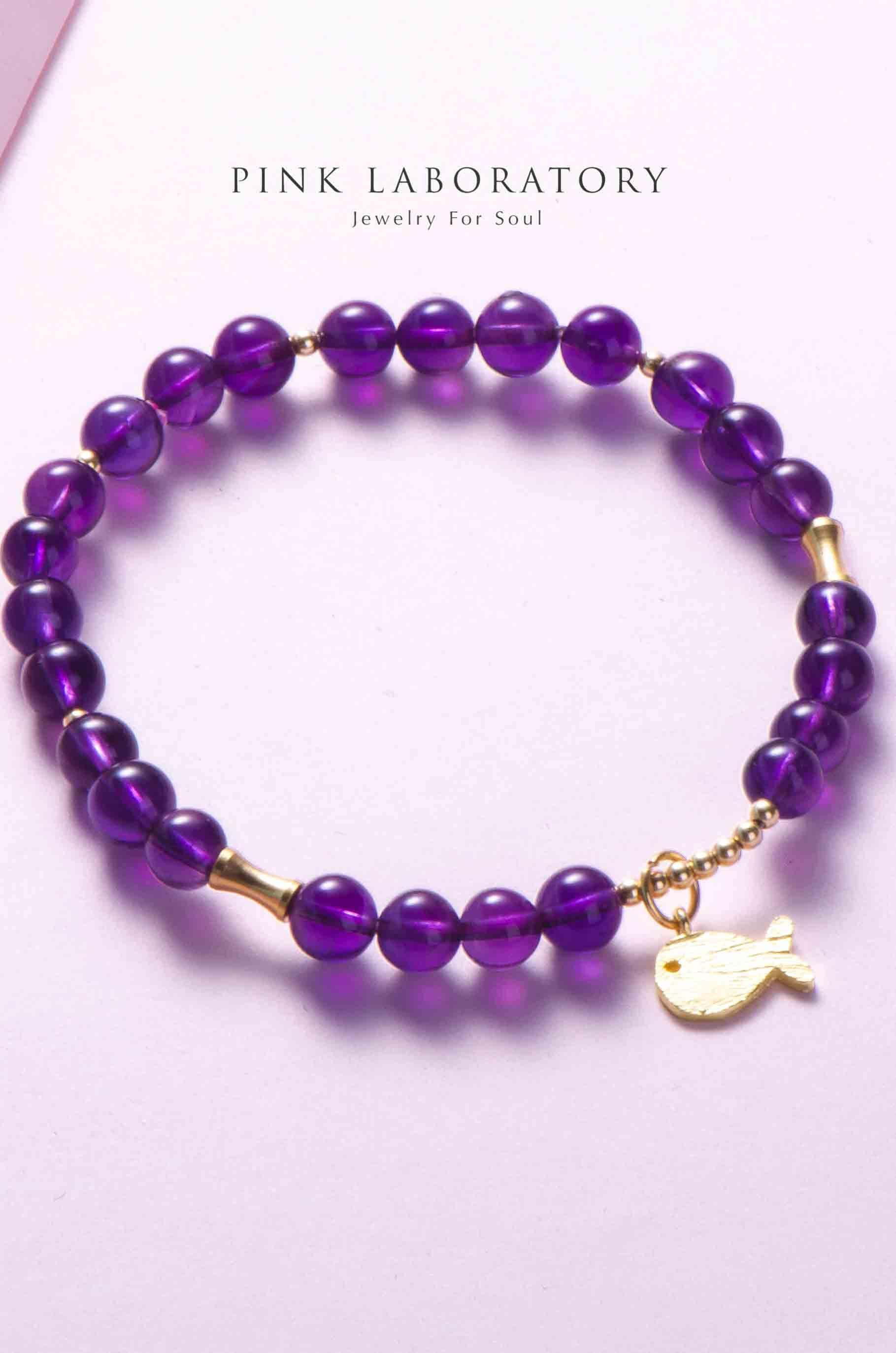 紫水晶手鍊 | 化身孤島的鯨 - Pink Laboratory