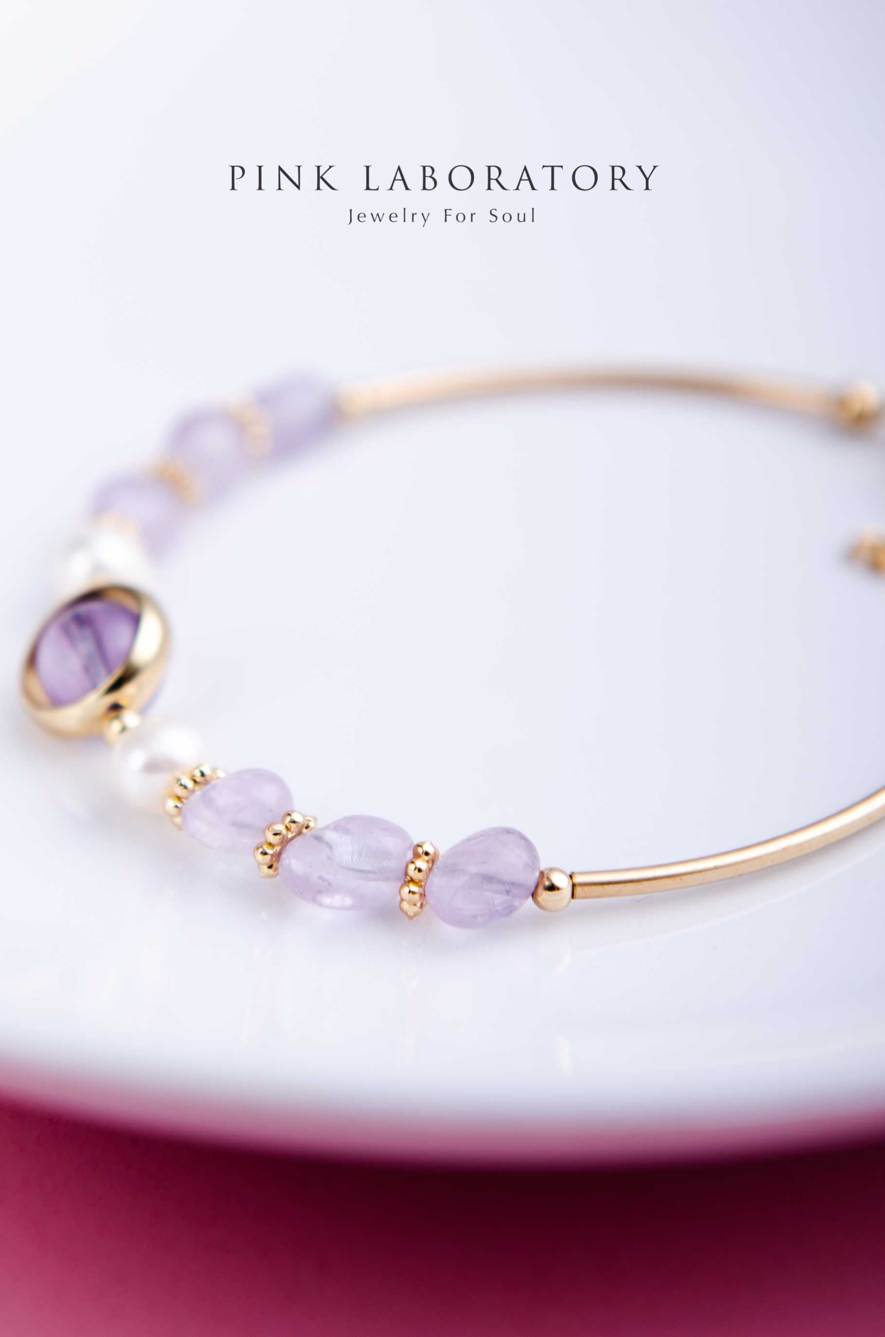 薰衣草紫水晶手鍊 | 珍珠 | 不規則