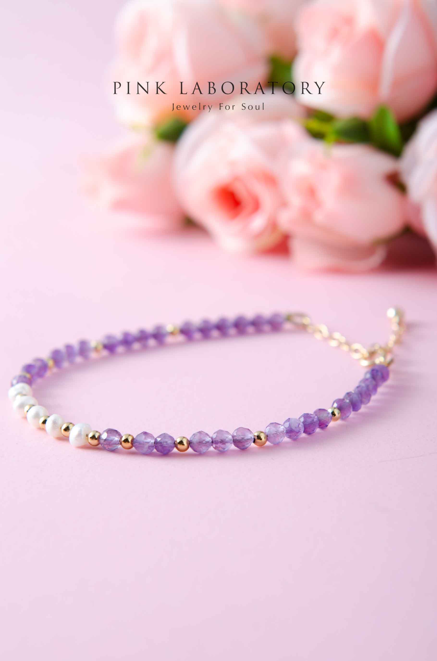 紫水晶手鍊 | 珍珠 | 切面