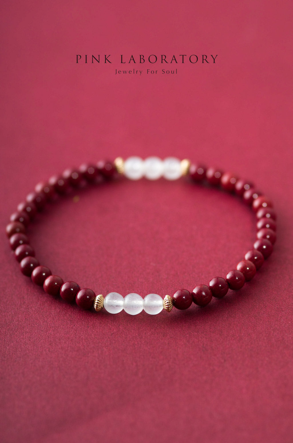 紫金砂硃砂手鏈 | 白玉髓14KGF手鍊