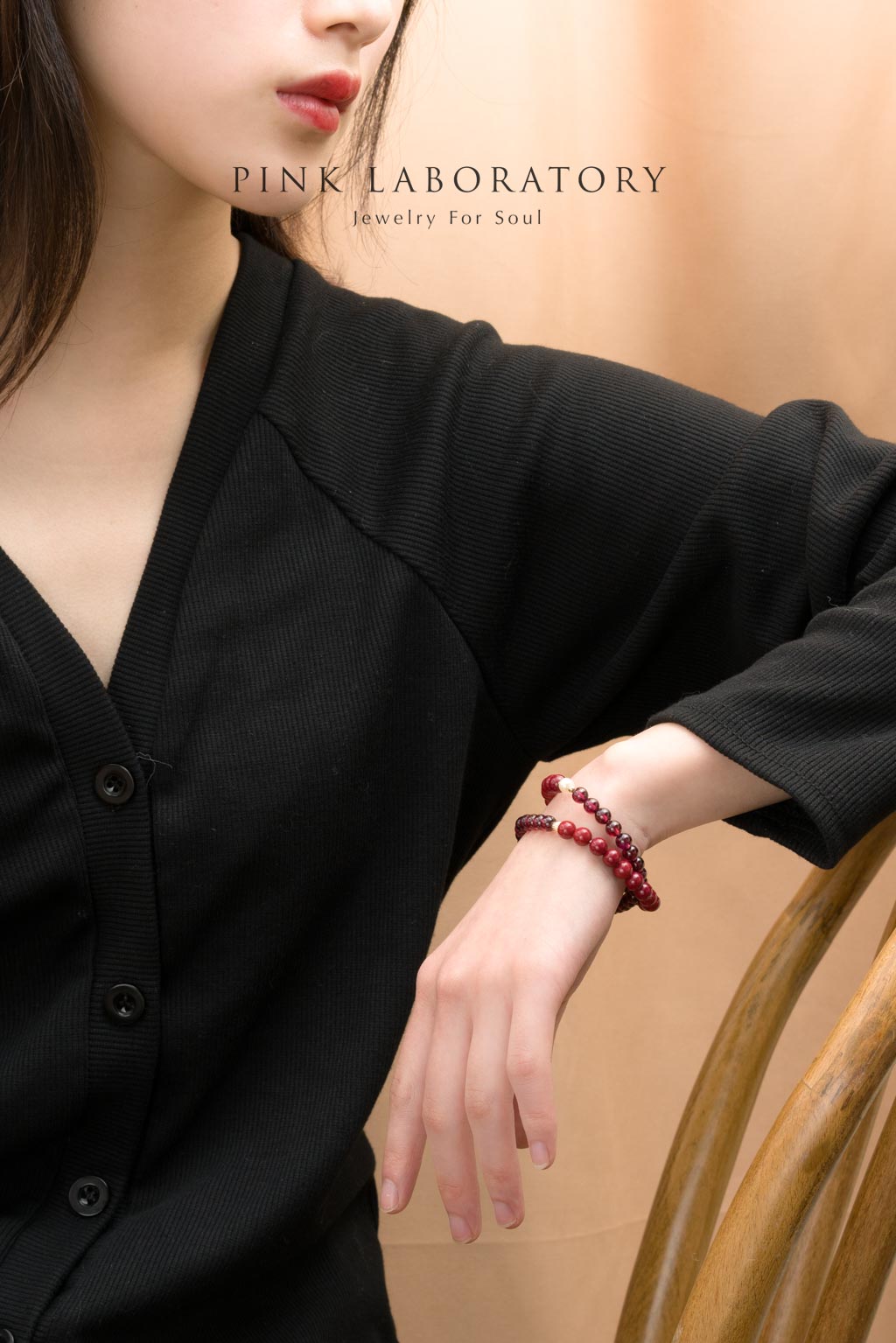 紫金砂硃砂 6mm 雙圈手鏈 | 石榴石