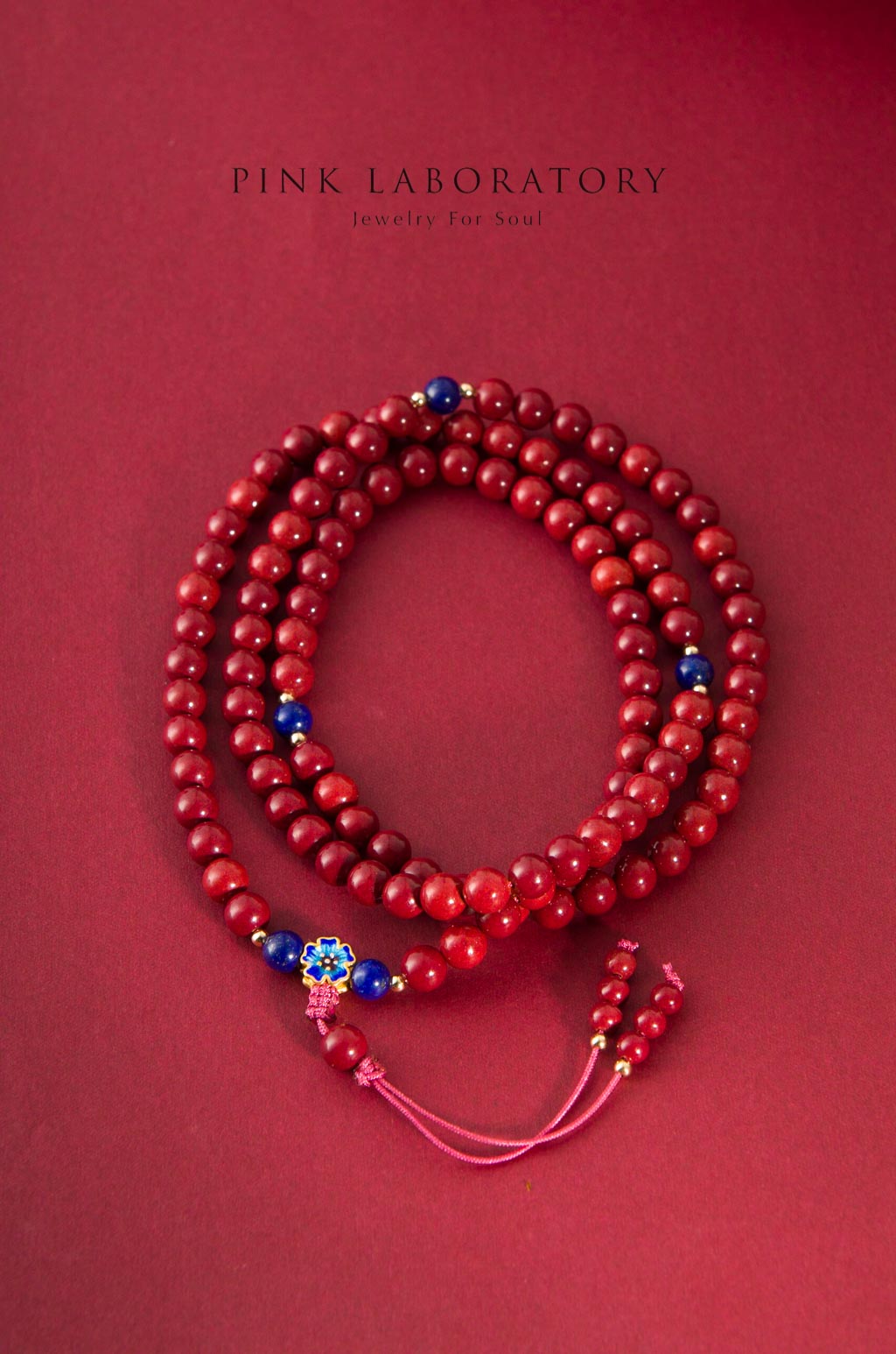 紫金砂硃砂 6mm多圈念珠手鏈 | 108佛珠