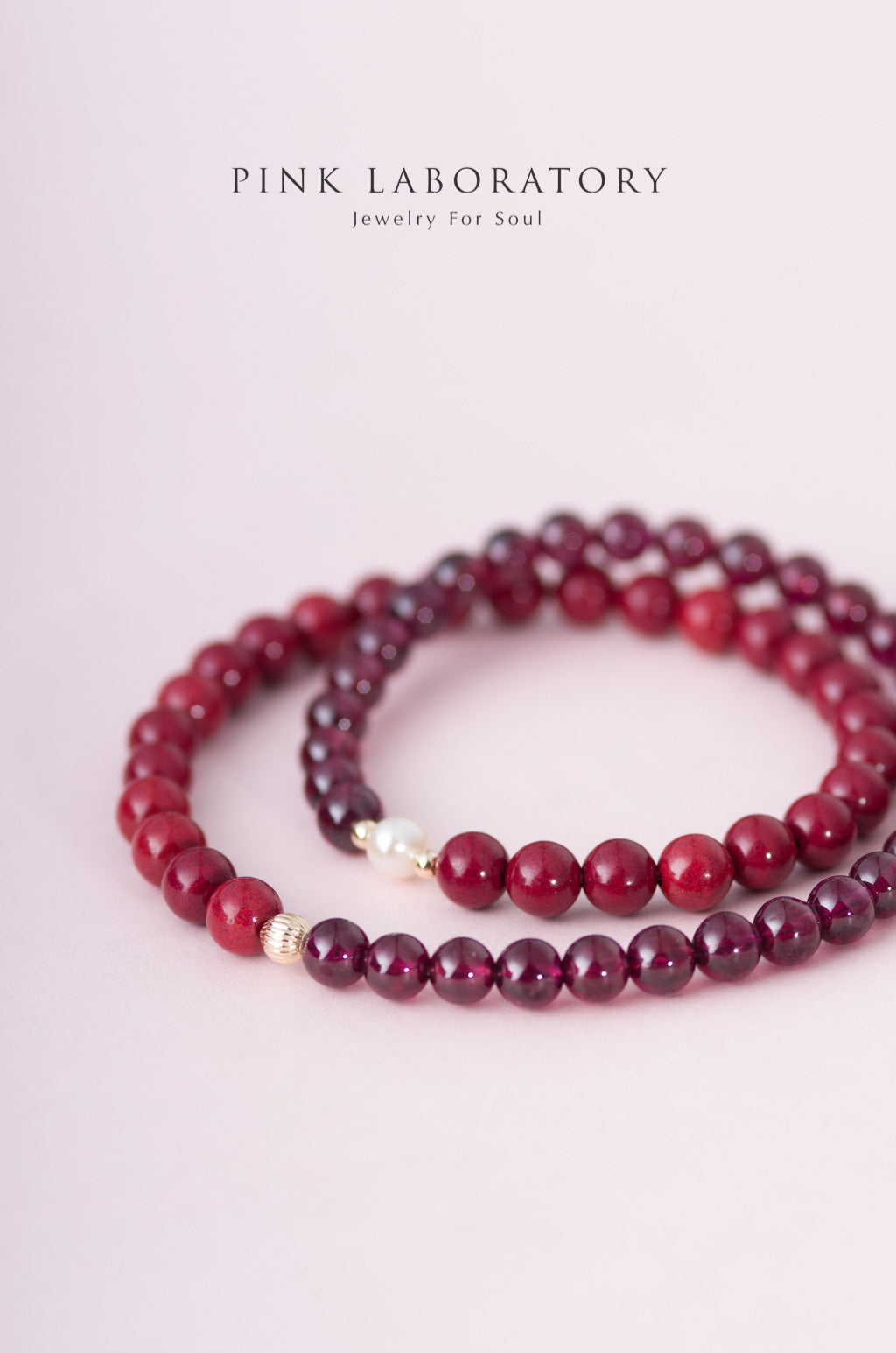 紫金砂硃砂 6mm 雙圈手鏈 | 石榴石