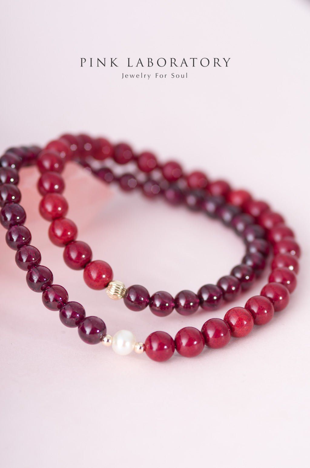 紫金砂硃砂 6mm 雙圈手鏈 | 石榴石