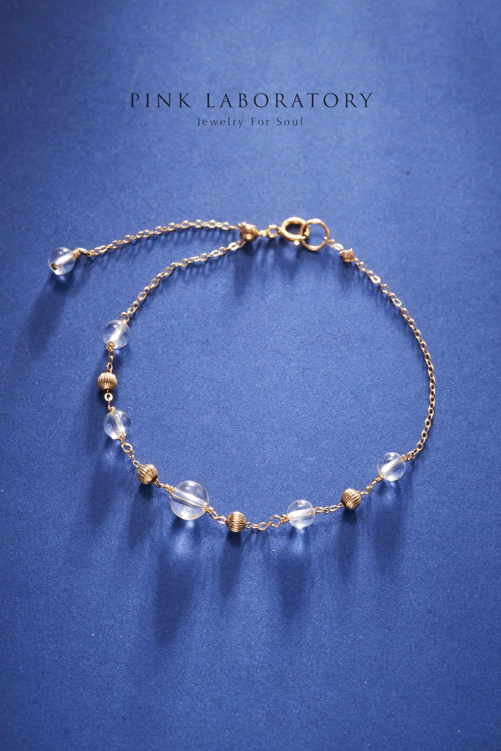 白水晶手鍊 | 14K包金