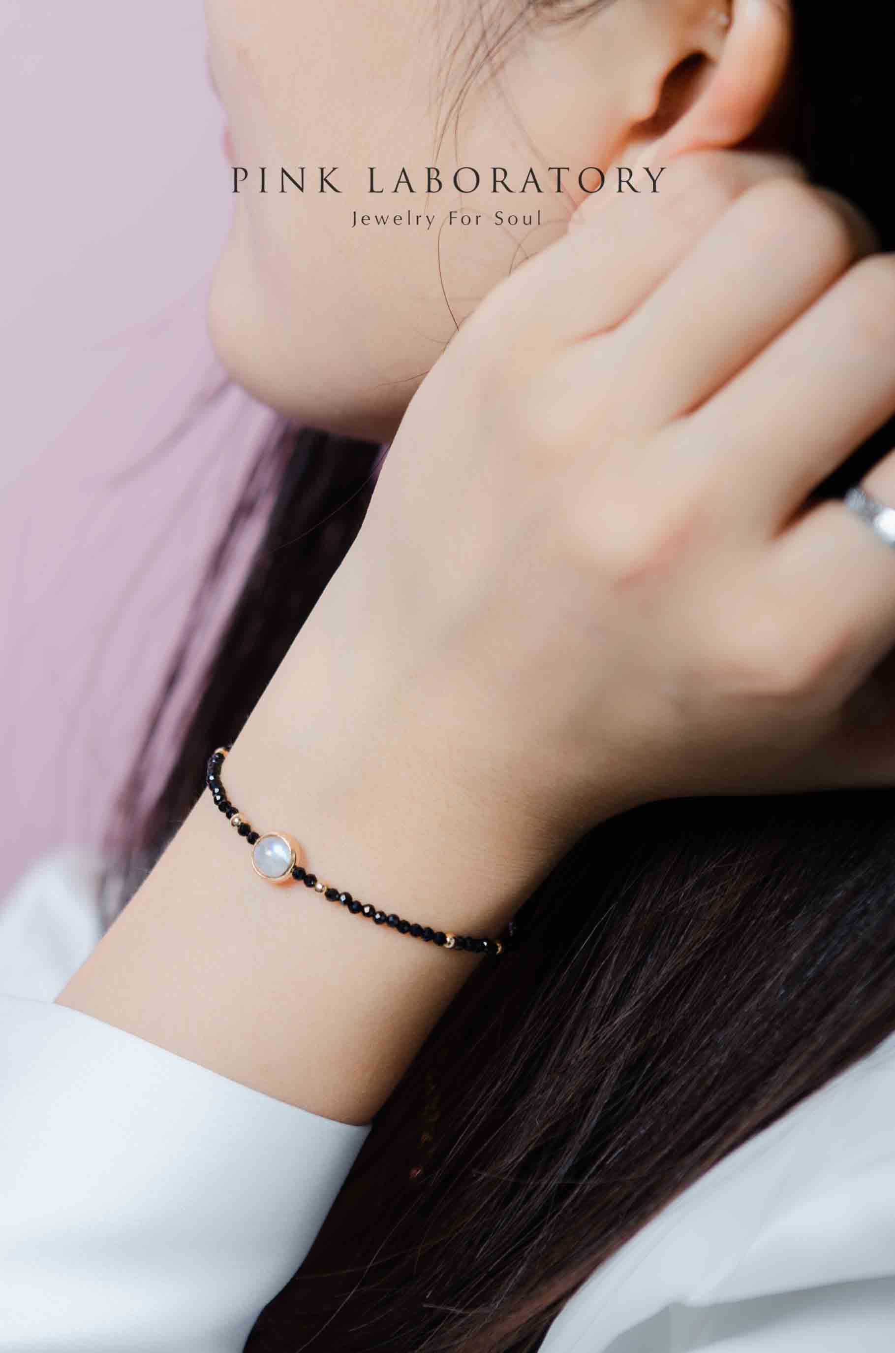 尖晶石月亮石手鏈  | 極細系列