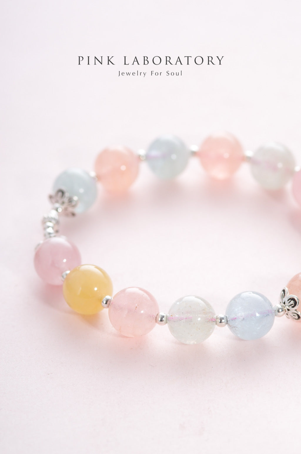 摩根石925純銀手鏈 | 可拆卸吊墜