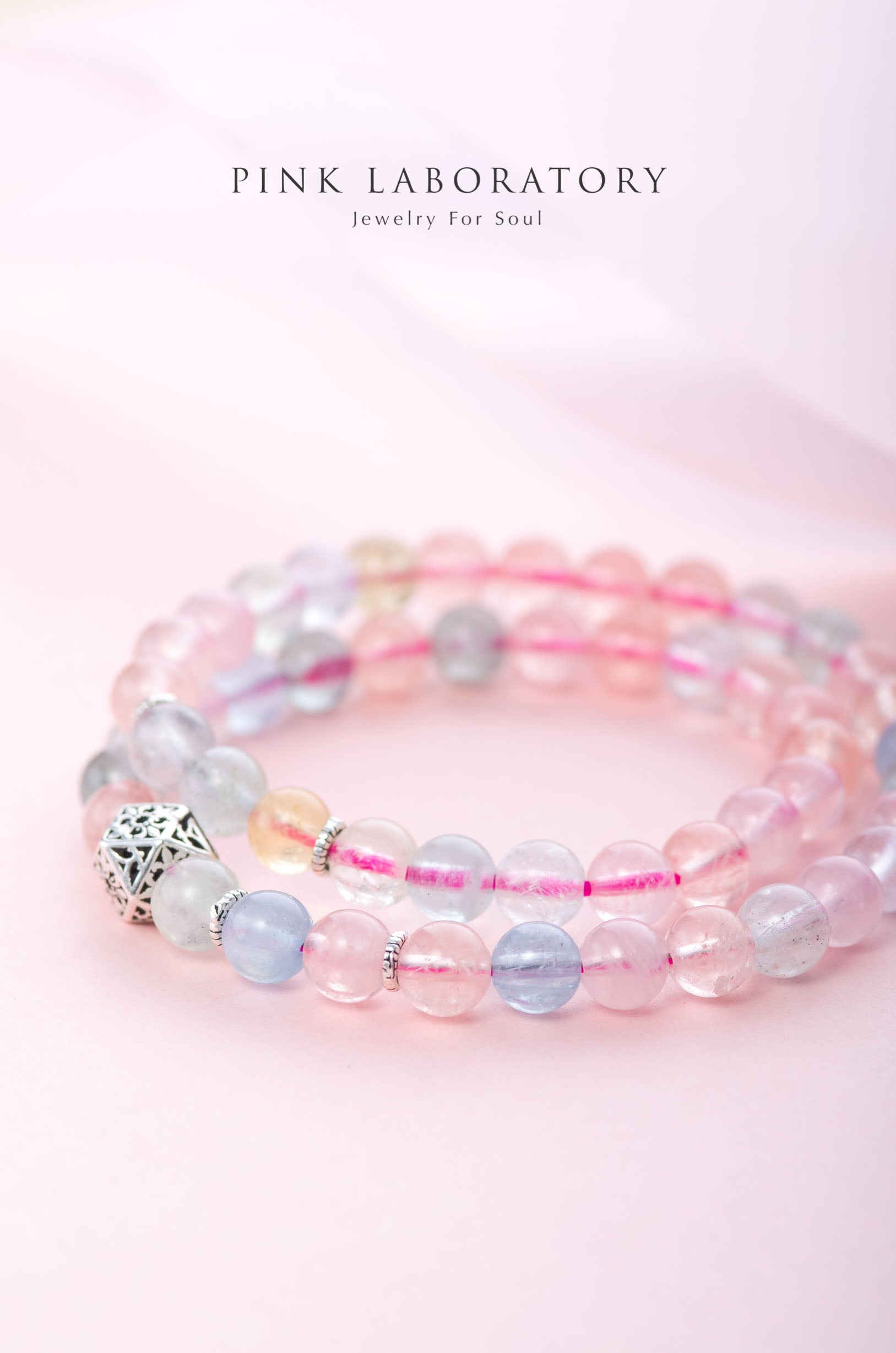 6mm 摩根石925純銀雙圈手鍊