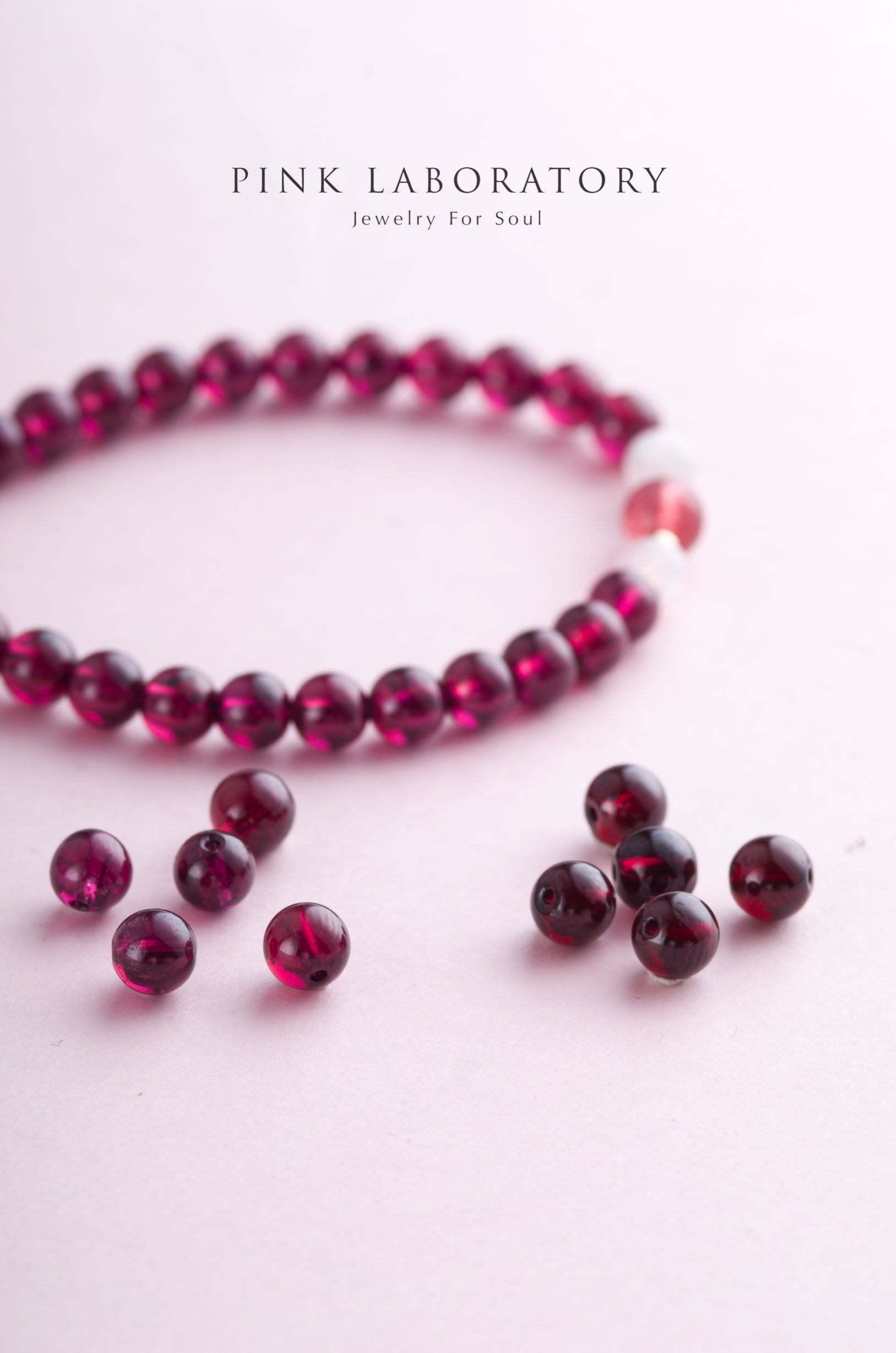 紫牙烏石榴石6mm手鍊 | 草莓晶 |