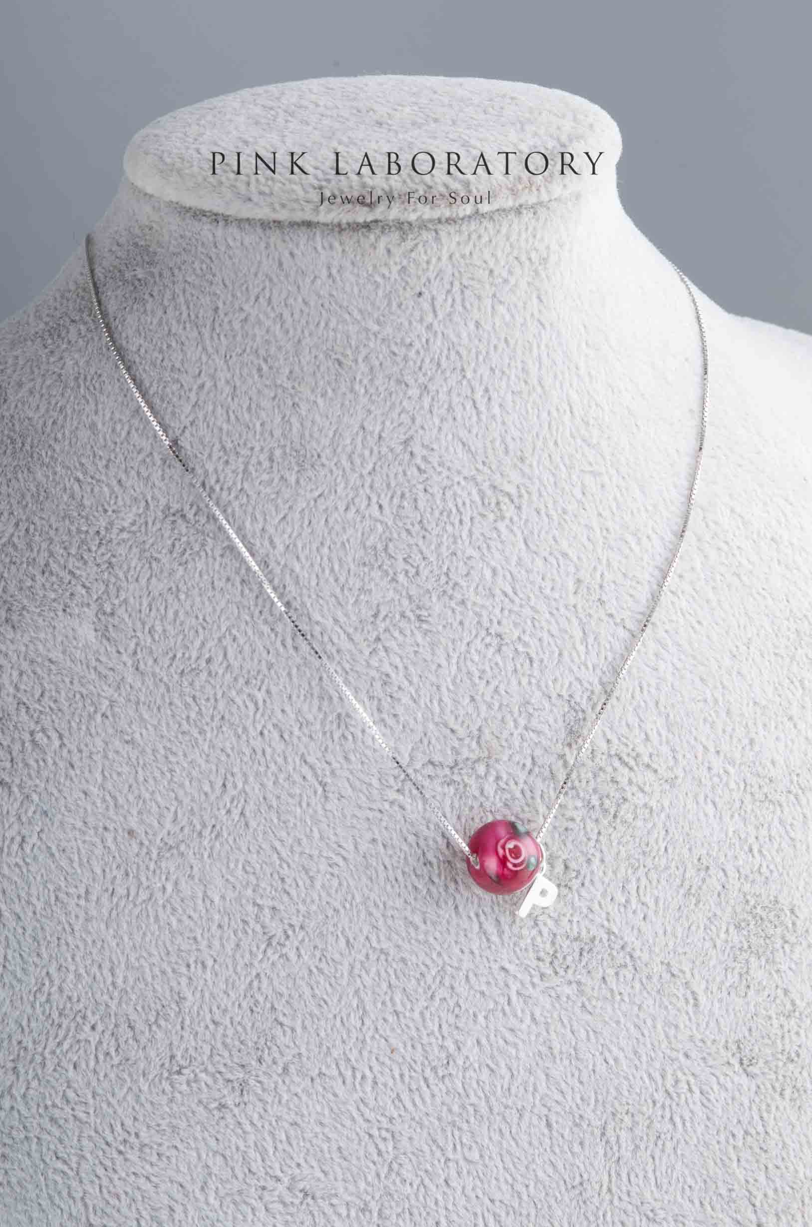 奧地利手繪琉璃珠項鍊 | 925純銀