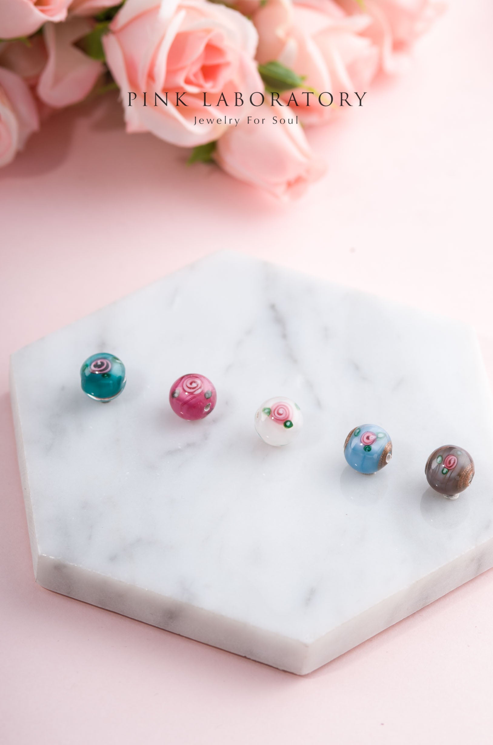 奧地利手繪琉璃珠項鍊 | 925純銀