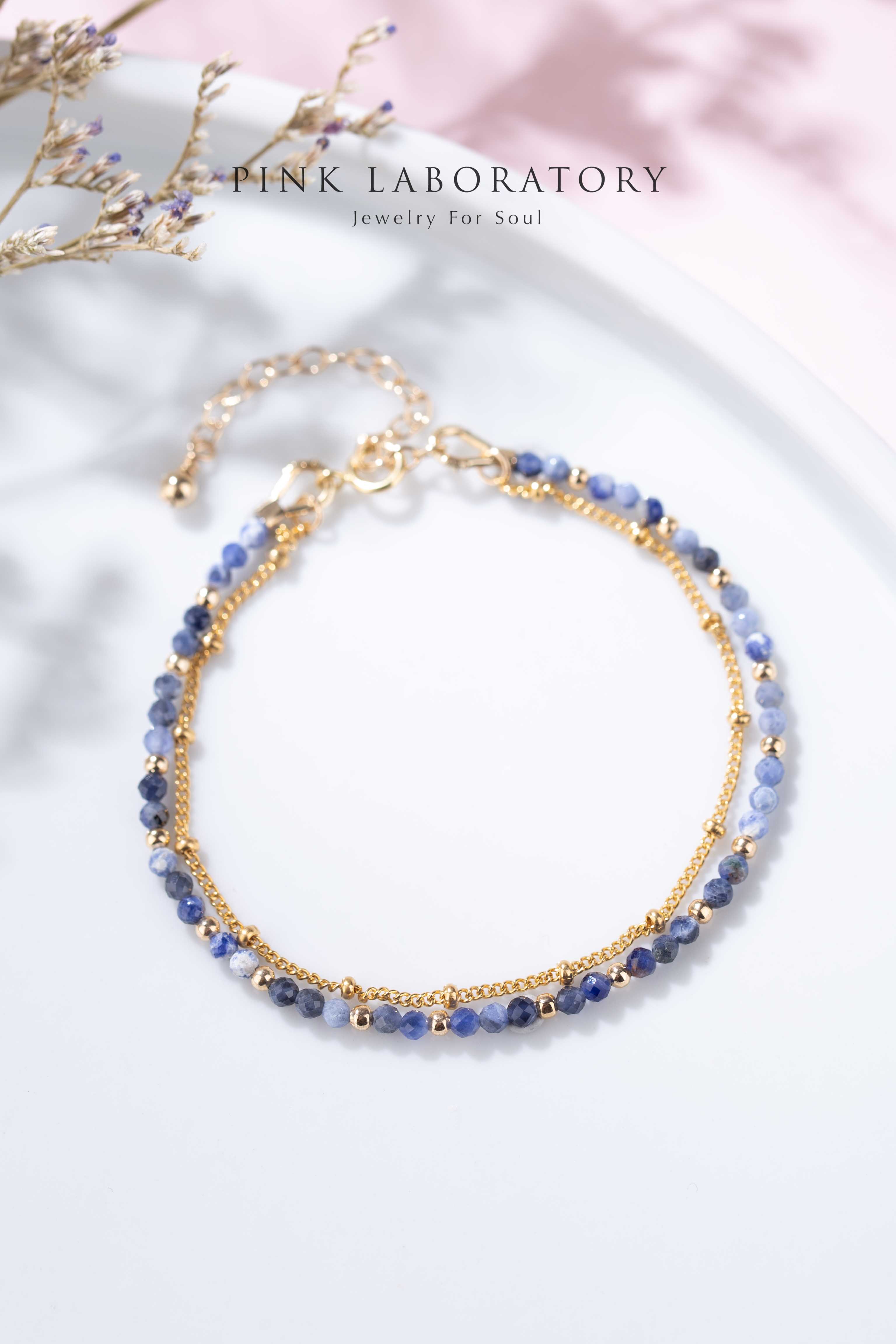 蘇打石14K包金極細手鍊 | 字母客製