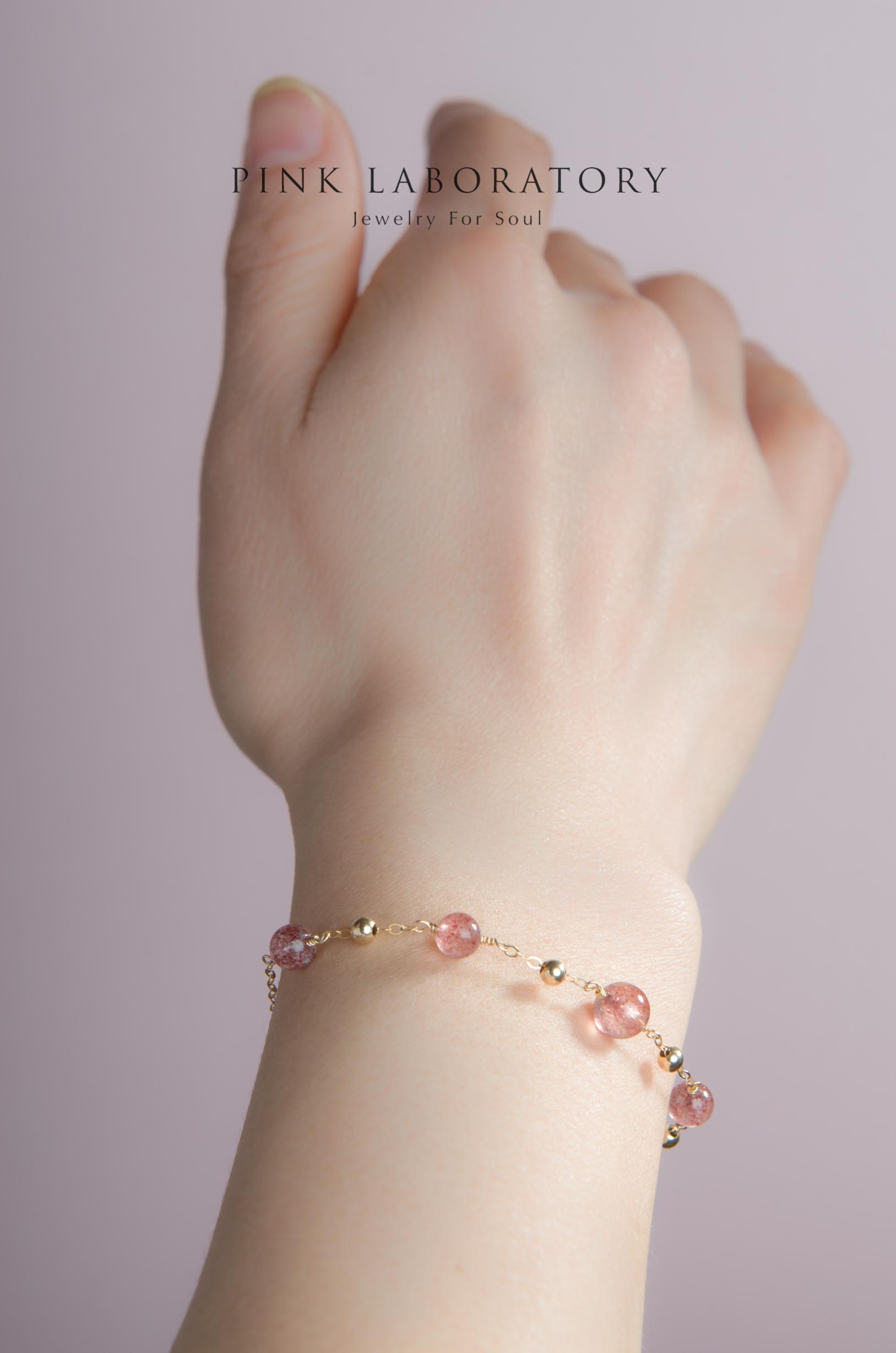 草莓晶手鍊 | 14K包金手鏈