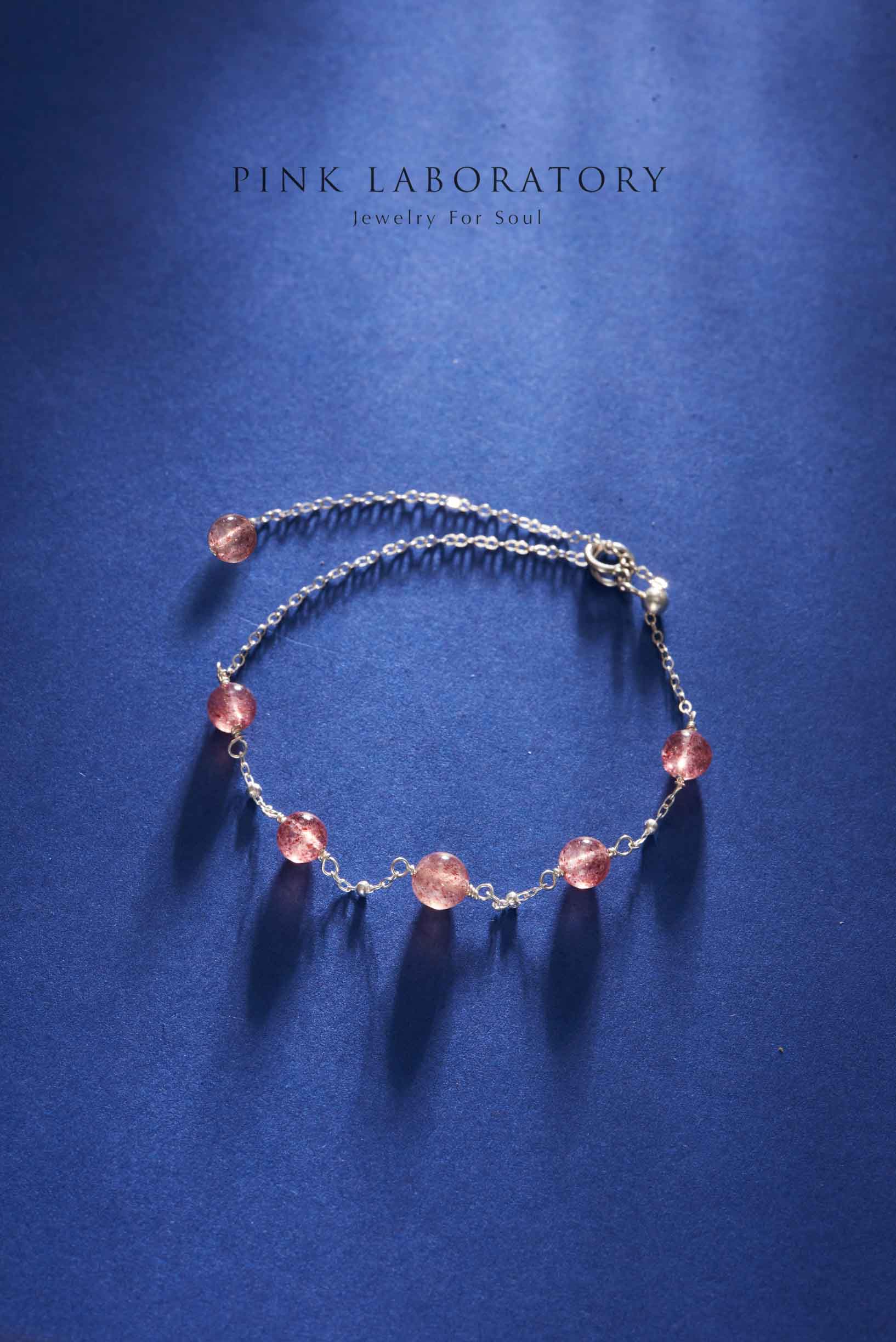 草莓晶手鍊 | 925純銀手鏈